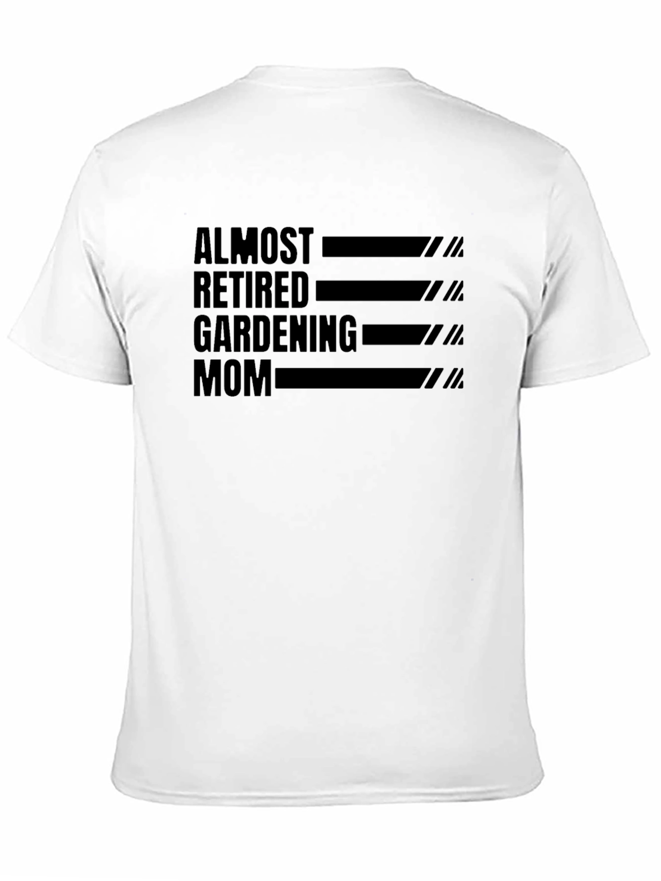 Black Almost Retired Gardening Mom Graphic Tee view 11