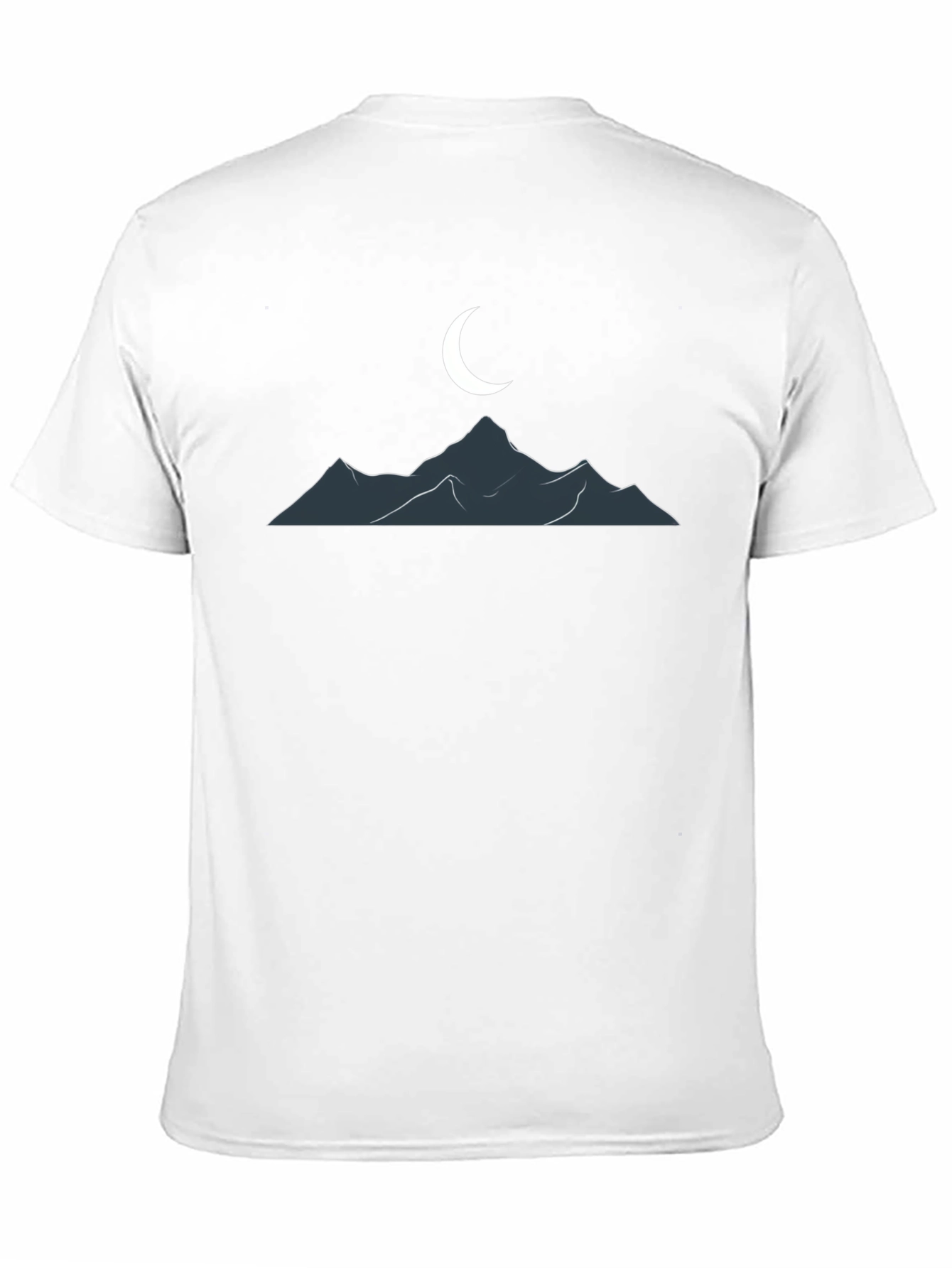Black Mountain Moon Graphic T-Shirt - Classic Black Tee view 11