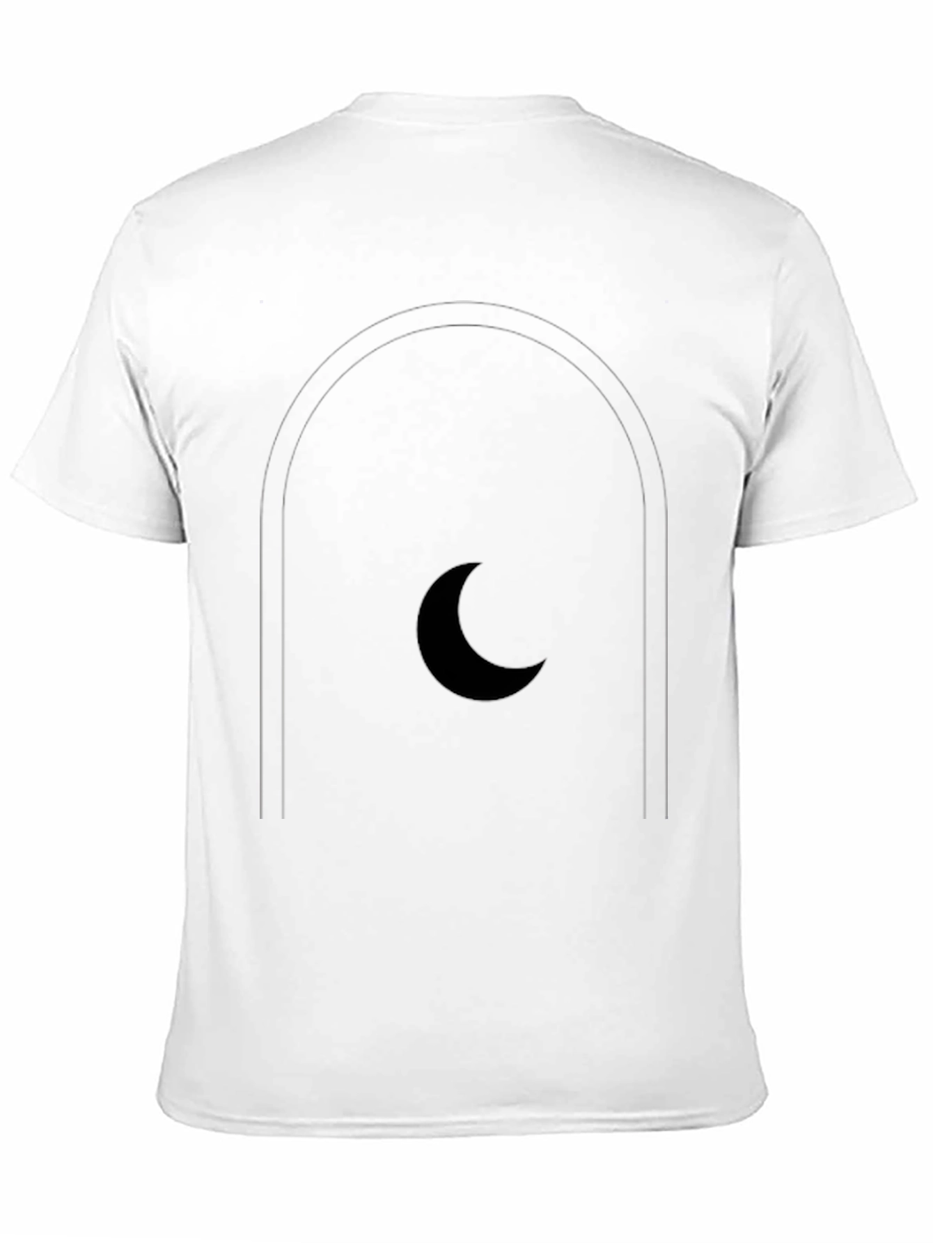 Black Black Crescent Moon Graphic Tee view 11