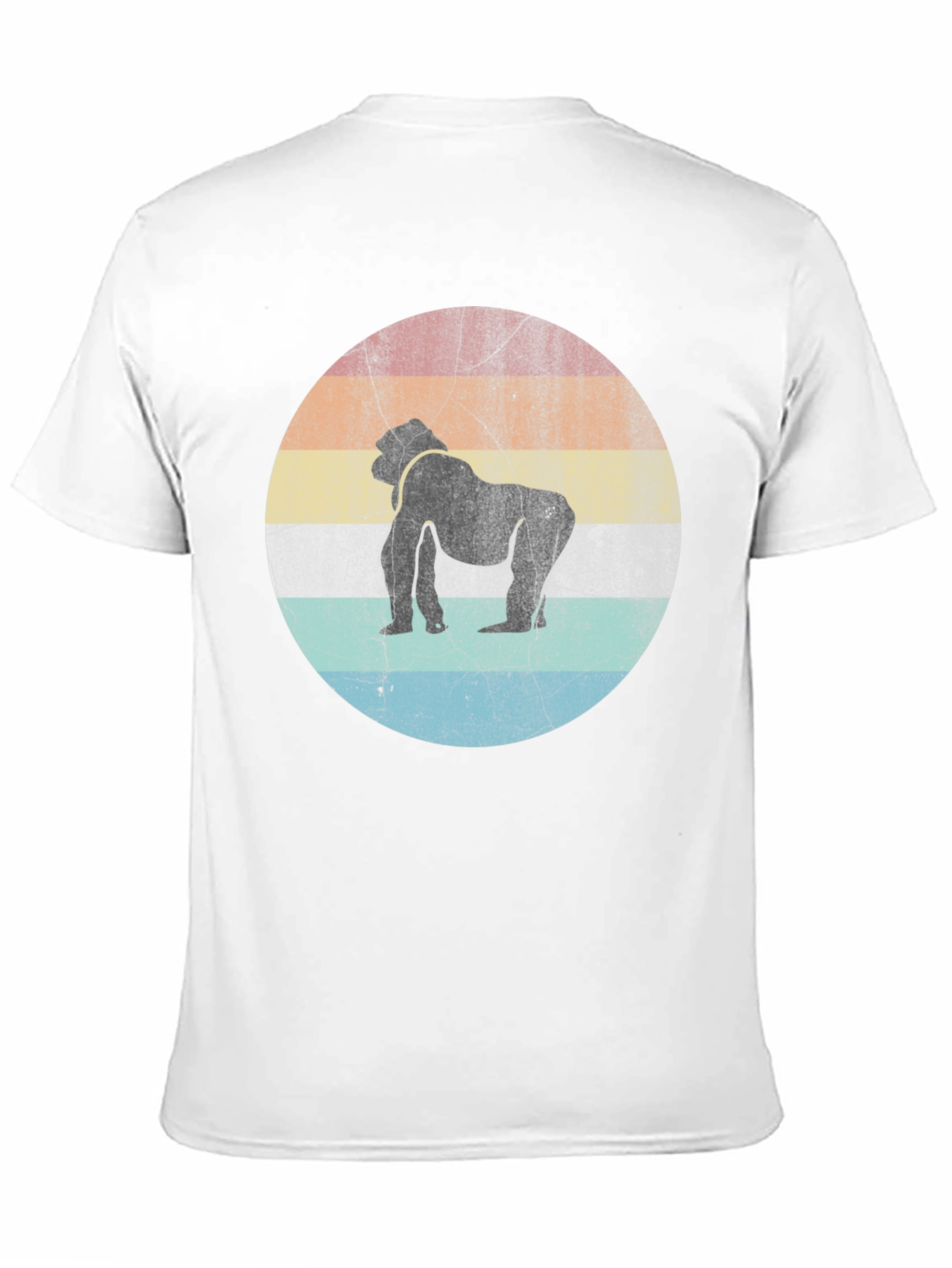 Black Vintage Gorilla T-Shirt - Retro Ape Design view 11