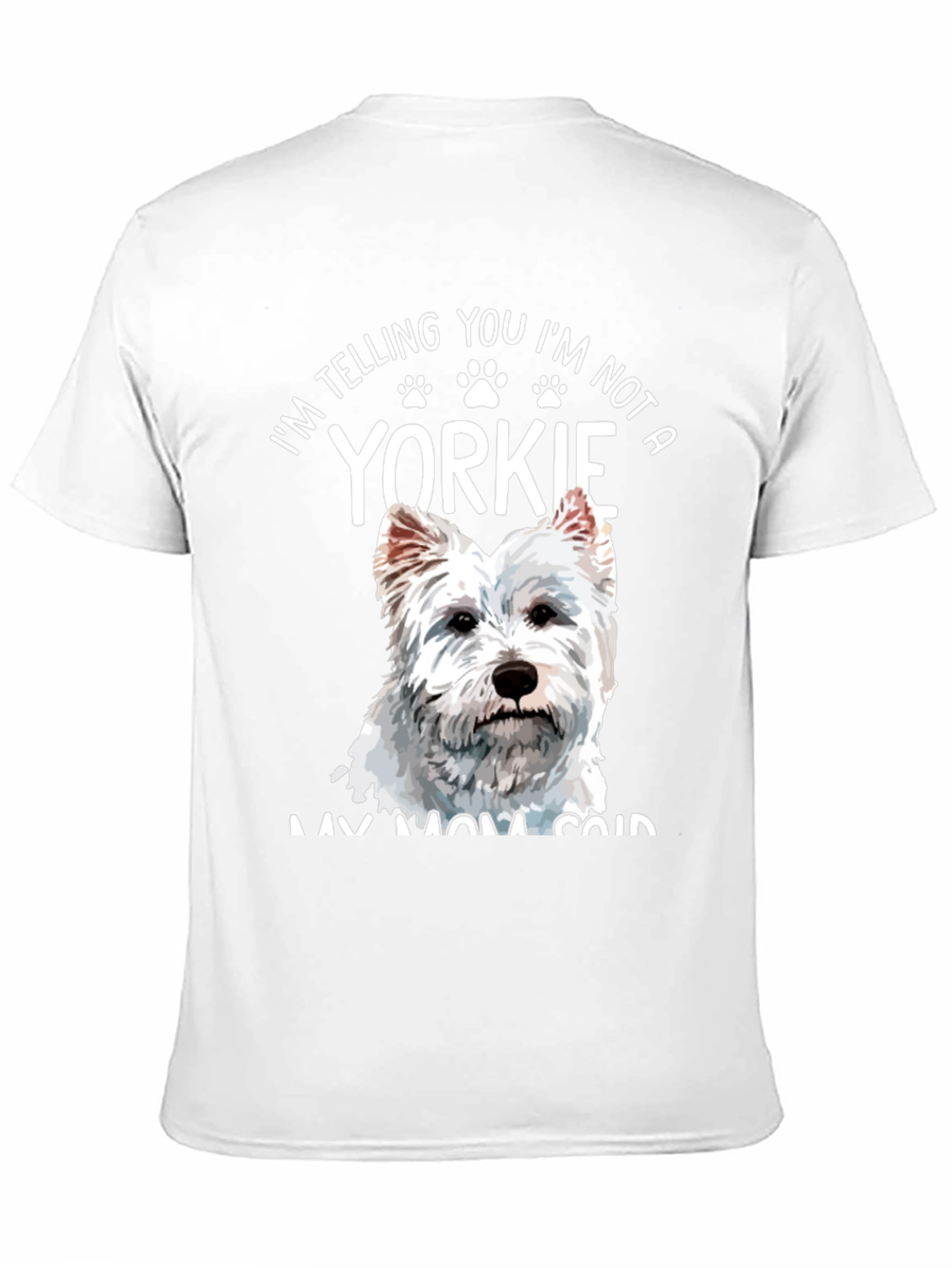 Black I'm Not A Yorkie T-Shirt view 11