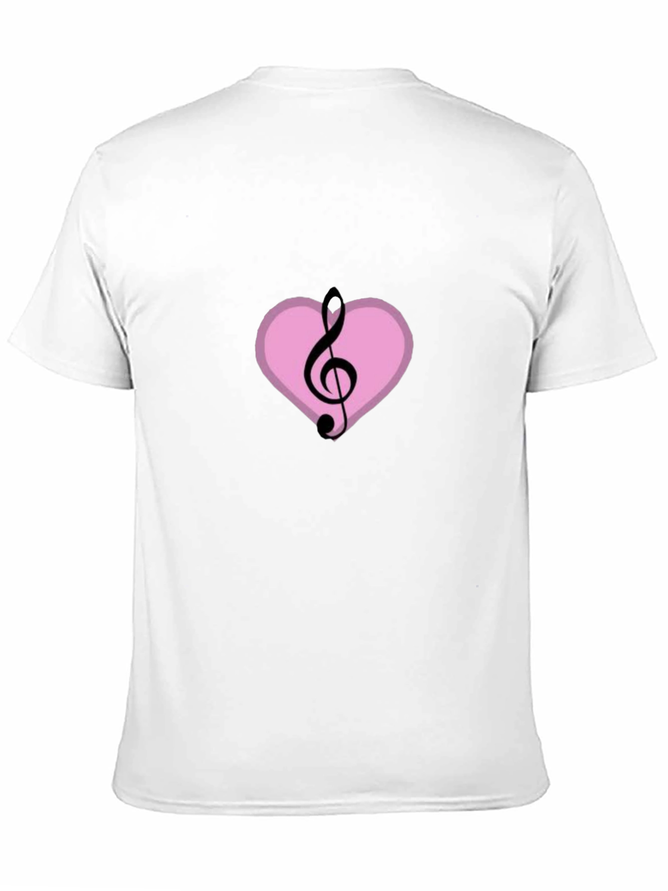 Black Musical Heart T-Shirt - Black Graphic Tee view 11