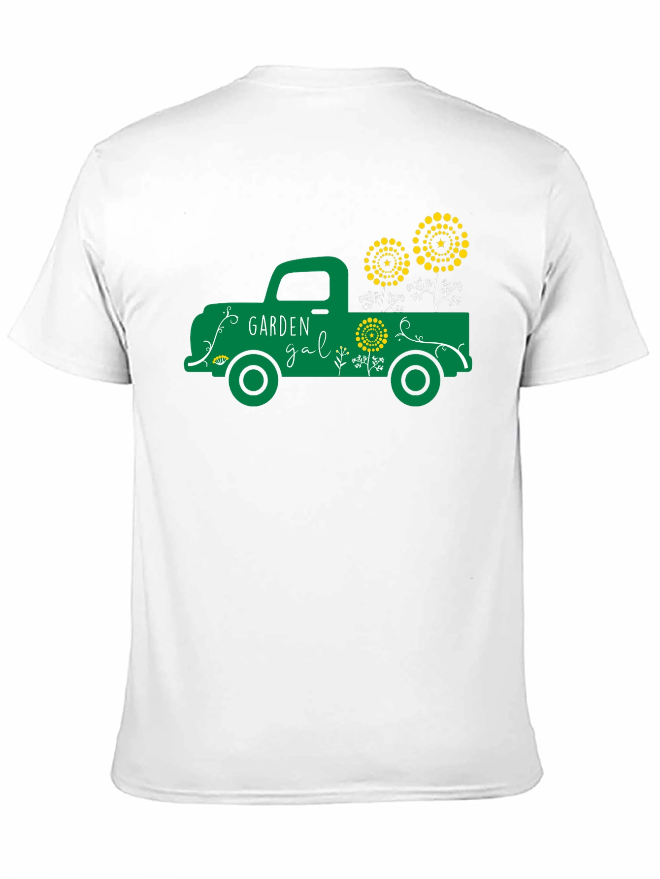 Black Garden Gal Graphic Tee - Vintage Truck Design view 11