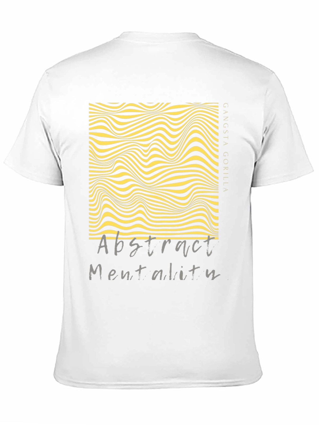 Black Abstract Mentality Graphic Tee - Modern Design view 11