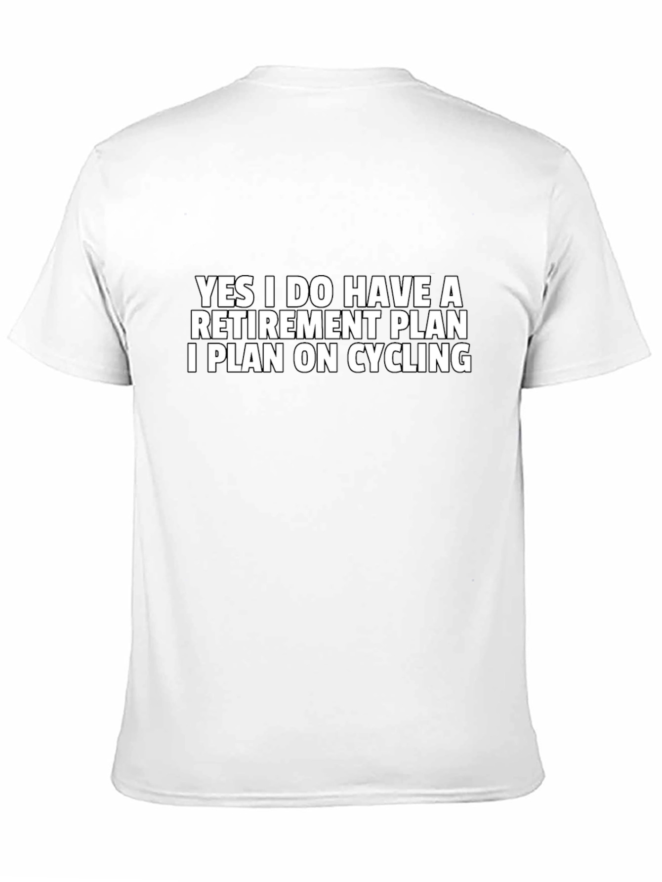 Black Cycling Retirement Plan T-Shirt view 11