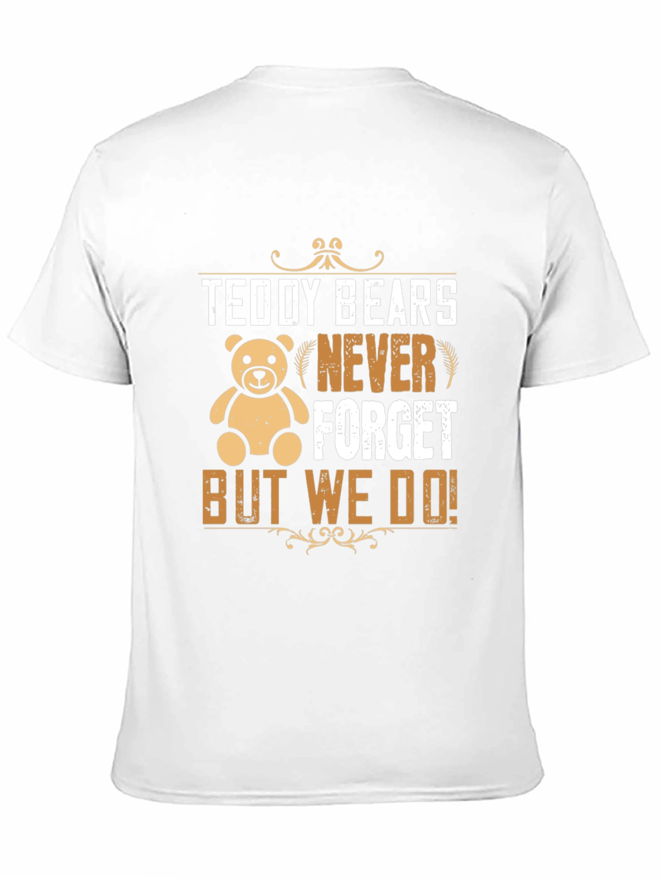 Black Teddy Bears Never Forget Graphic T-Shirt view 11