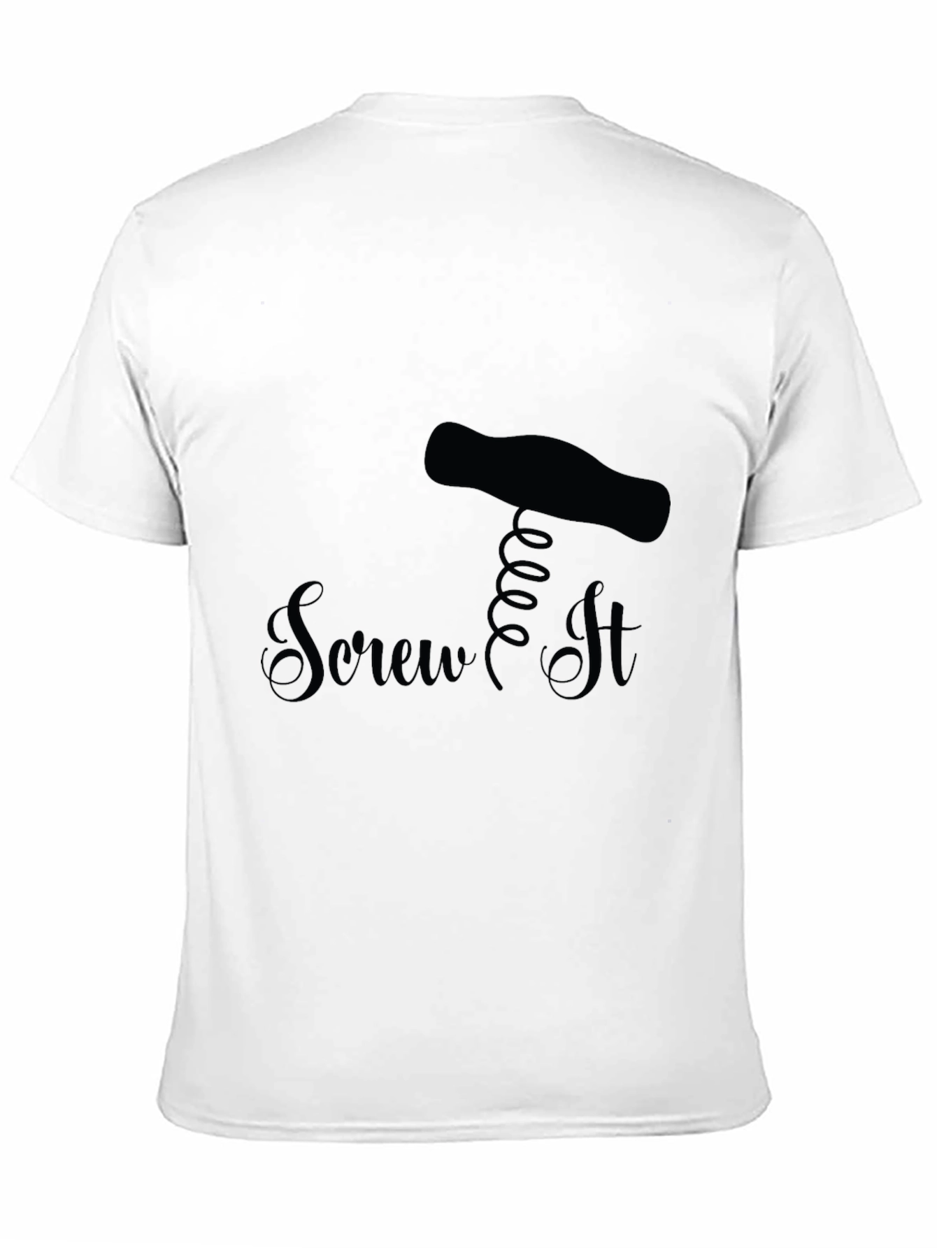 Black Screw It - Funny Black T-Shirt Novelty view 11