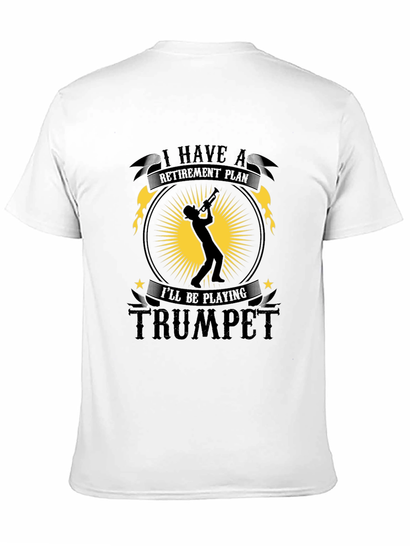Black Trumpet Retirement Plan T-Shirt view 11