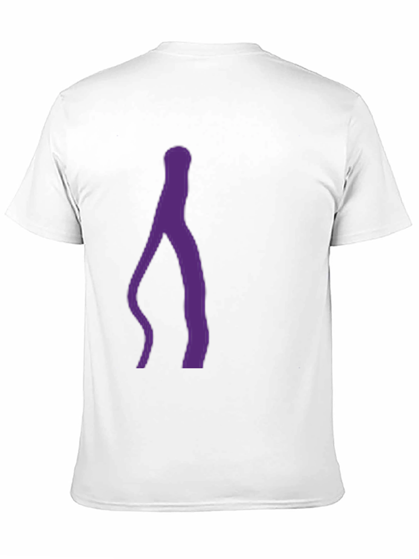 Black Abstract Purple Silhouette Black T-Shirt view 11