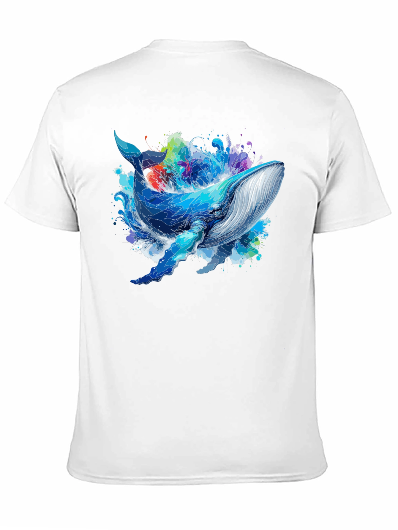 Whale Graphic Tee - Black Unisex T-Shirt - 11