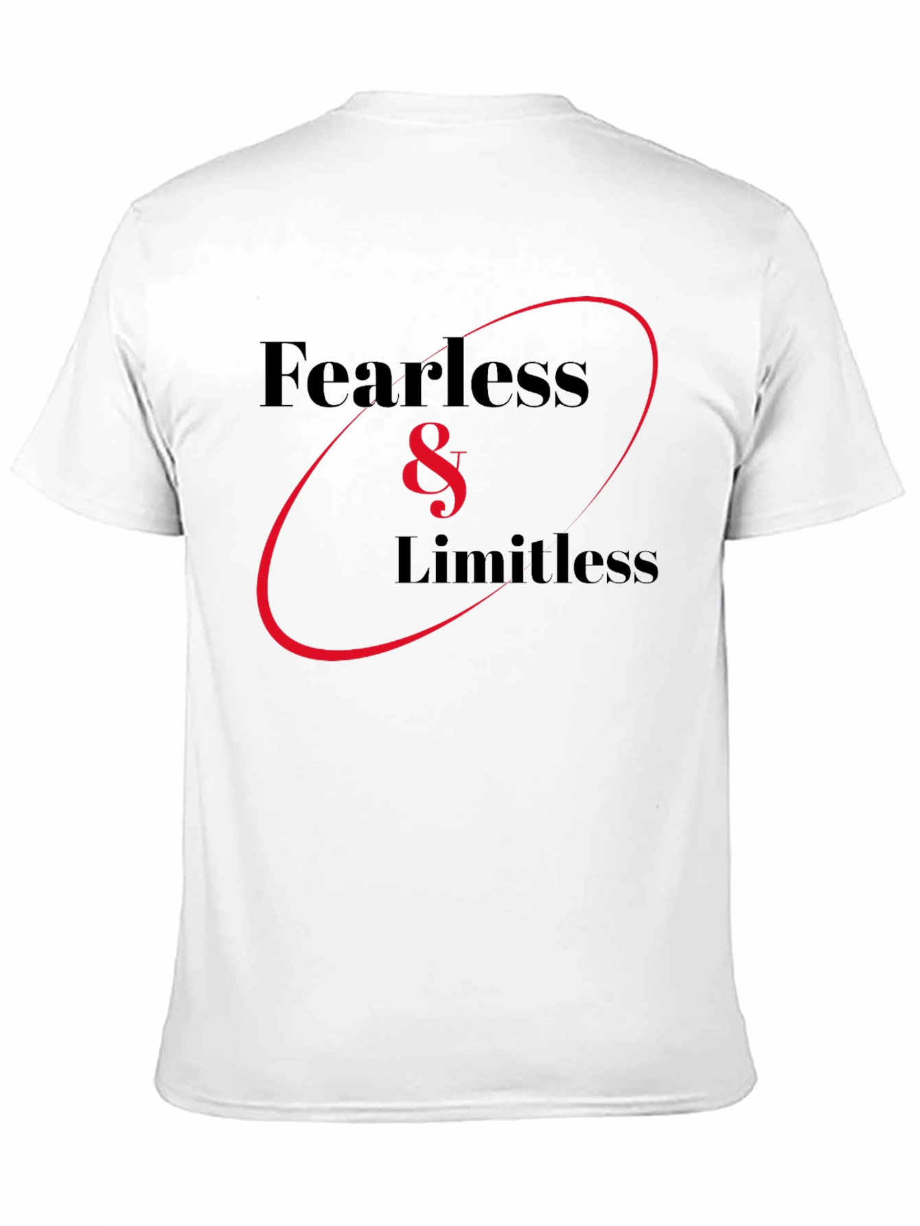 Black Fearless & Limitless Graphic Tee - Bold Style view 11