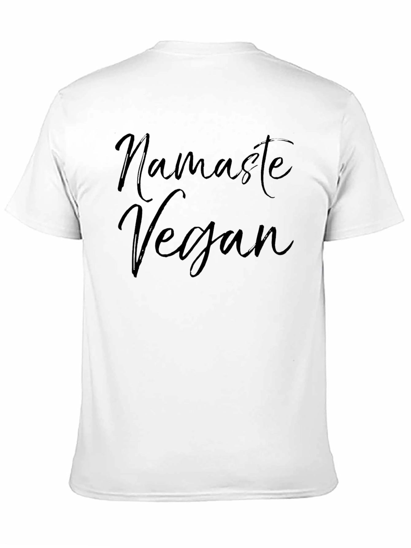 Black Namaste Vegan Black T-Shirt - Stylish & Comfortable view 11