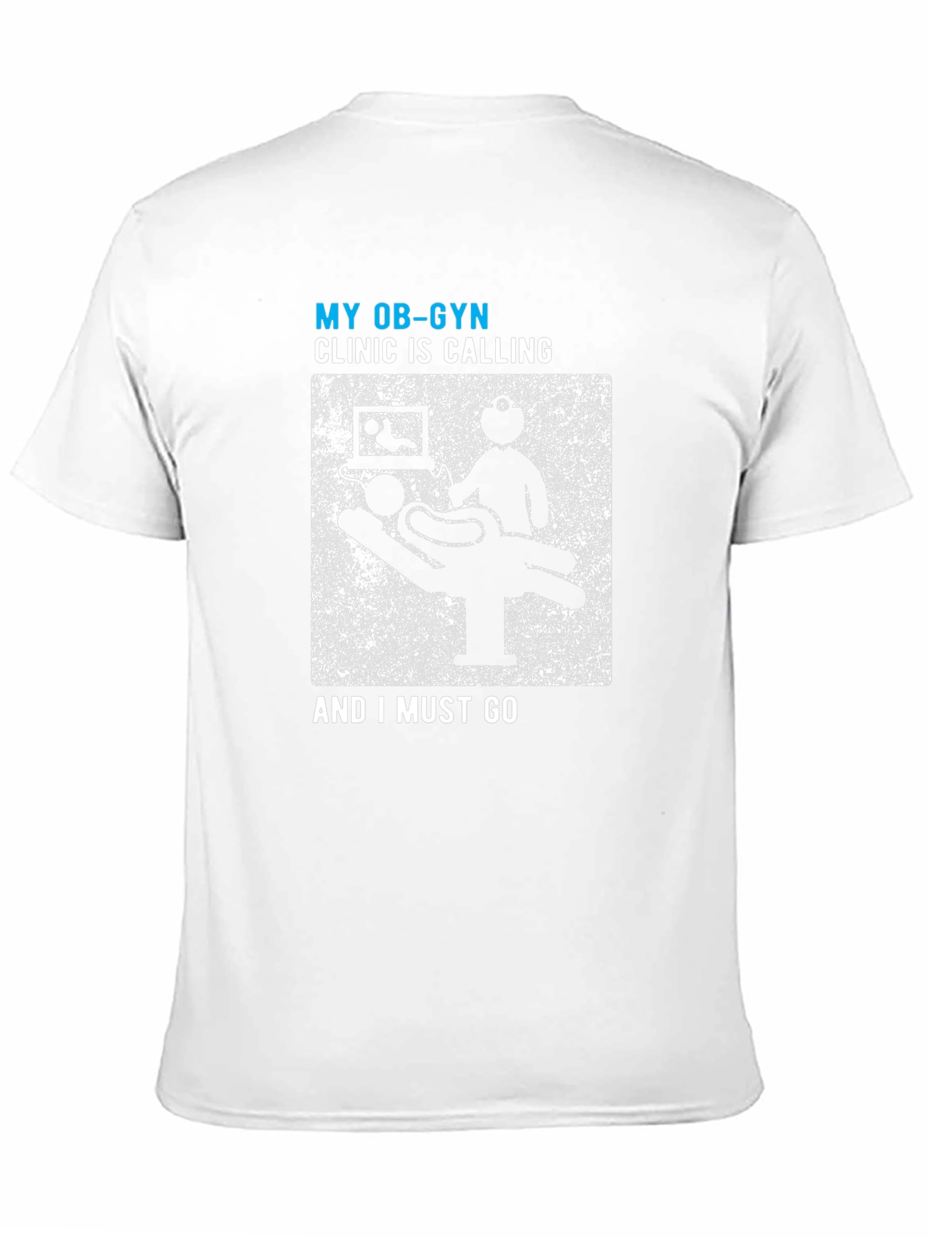 Black My OB-GYN Clinic Is Calling Men's Tee view 11