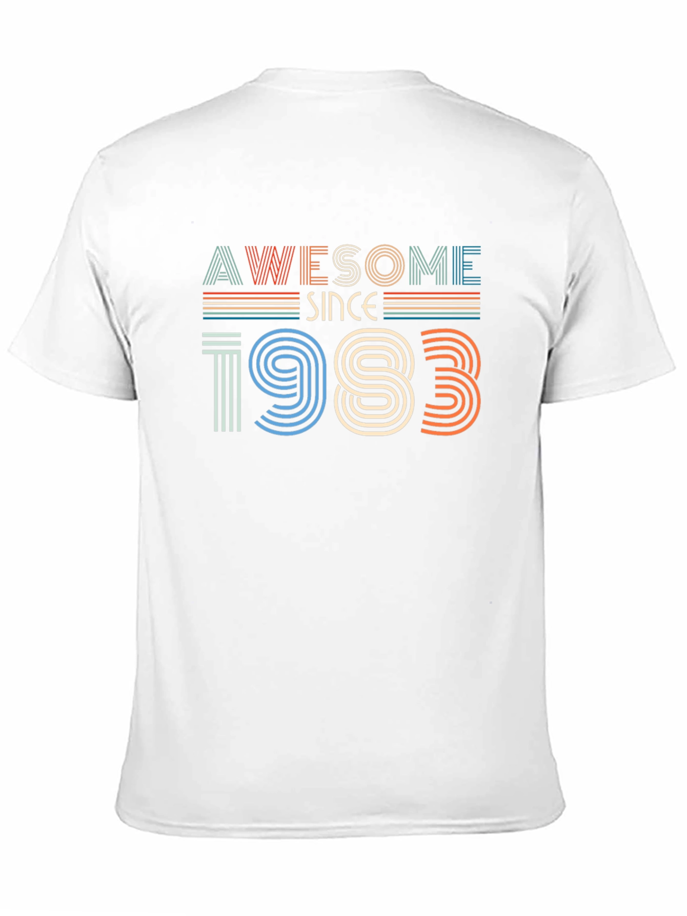 Black Awesome Since 1983 Graphic T-Shirt view 11