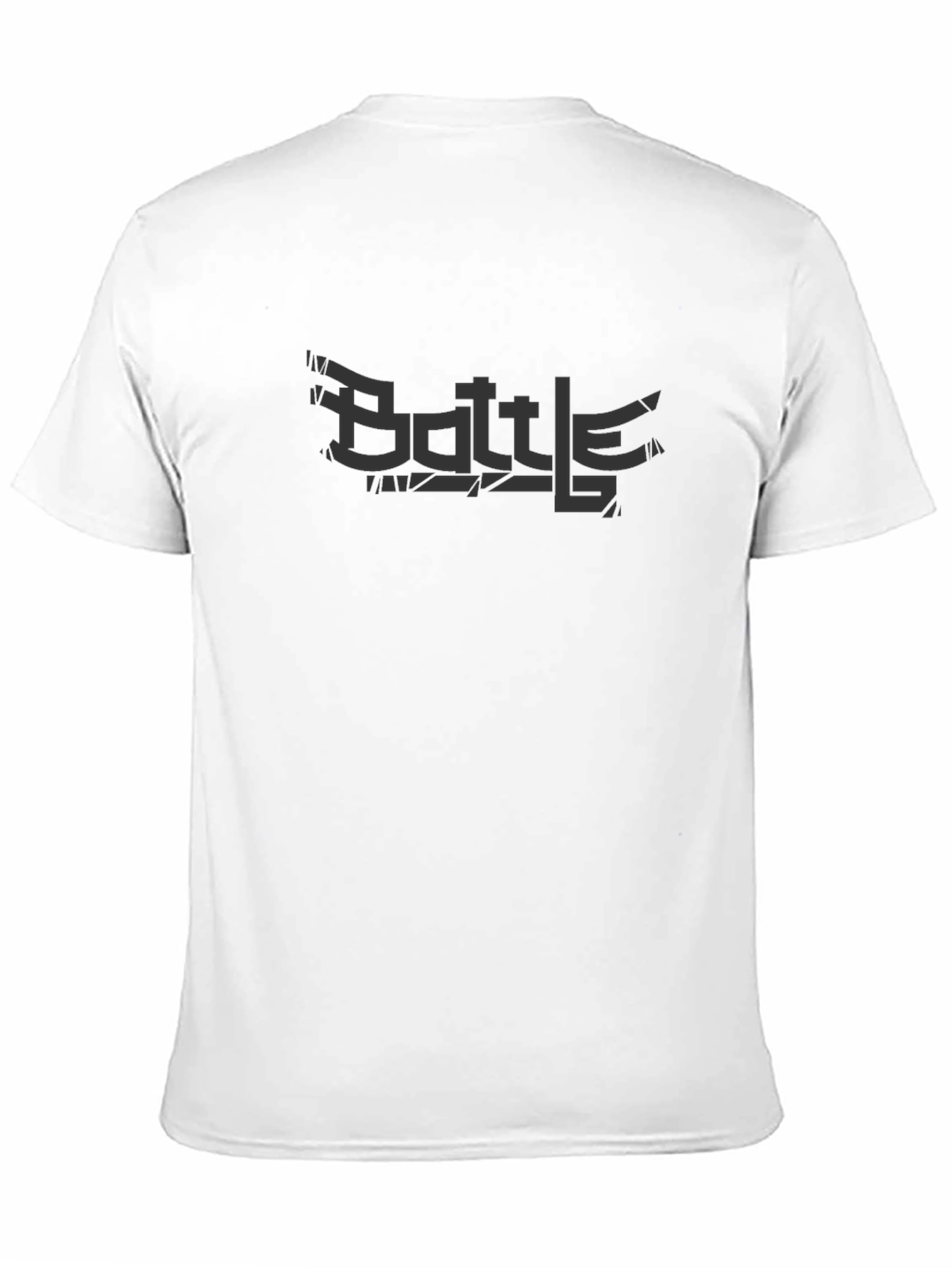 Black Battle Graphic Tee - Premium Cotton Blend view 11