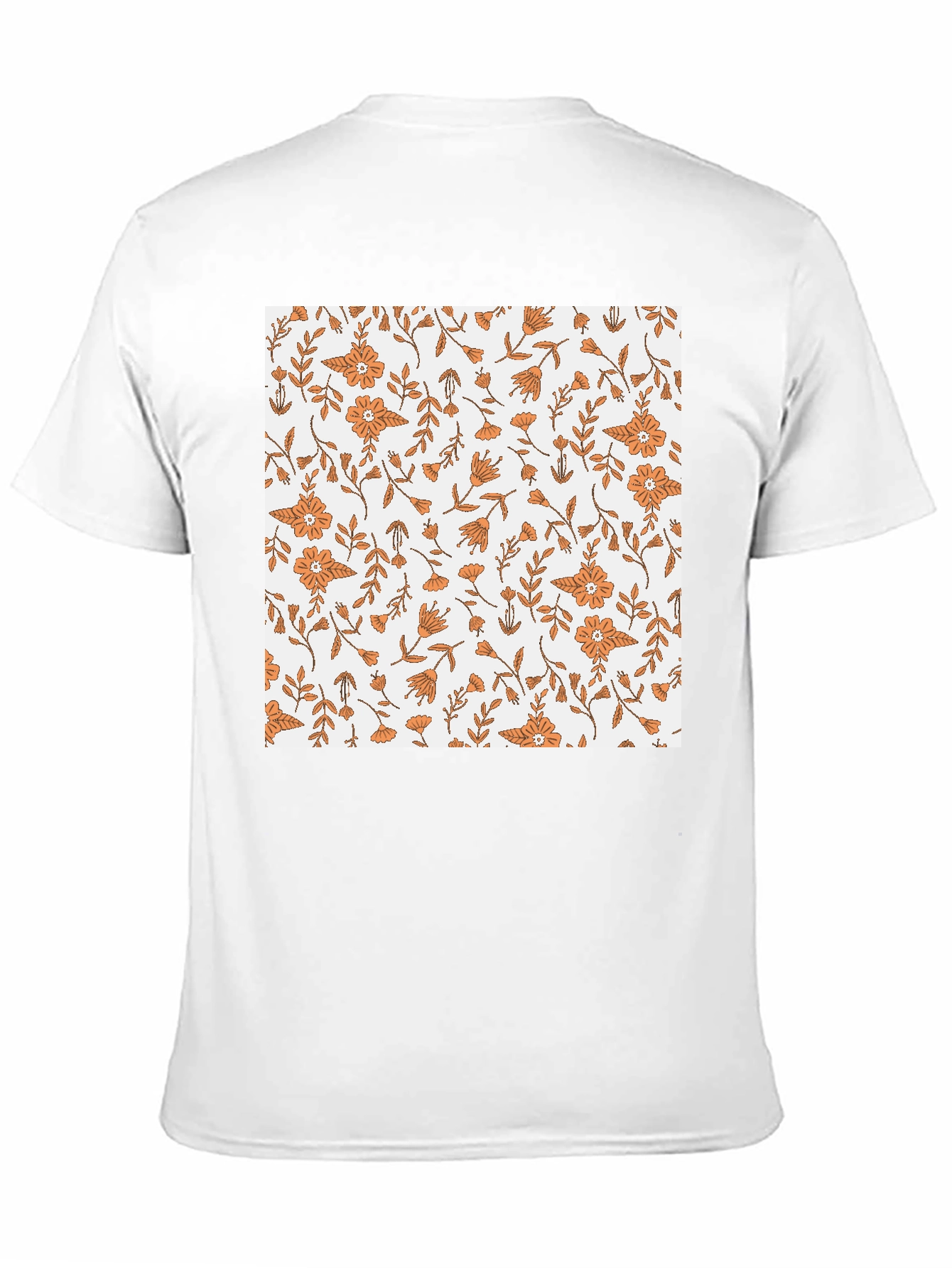 Black Floral Print Black Tee view 11