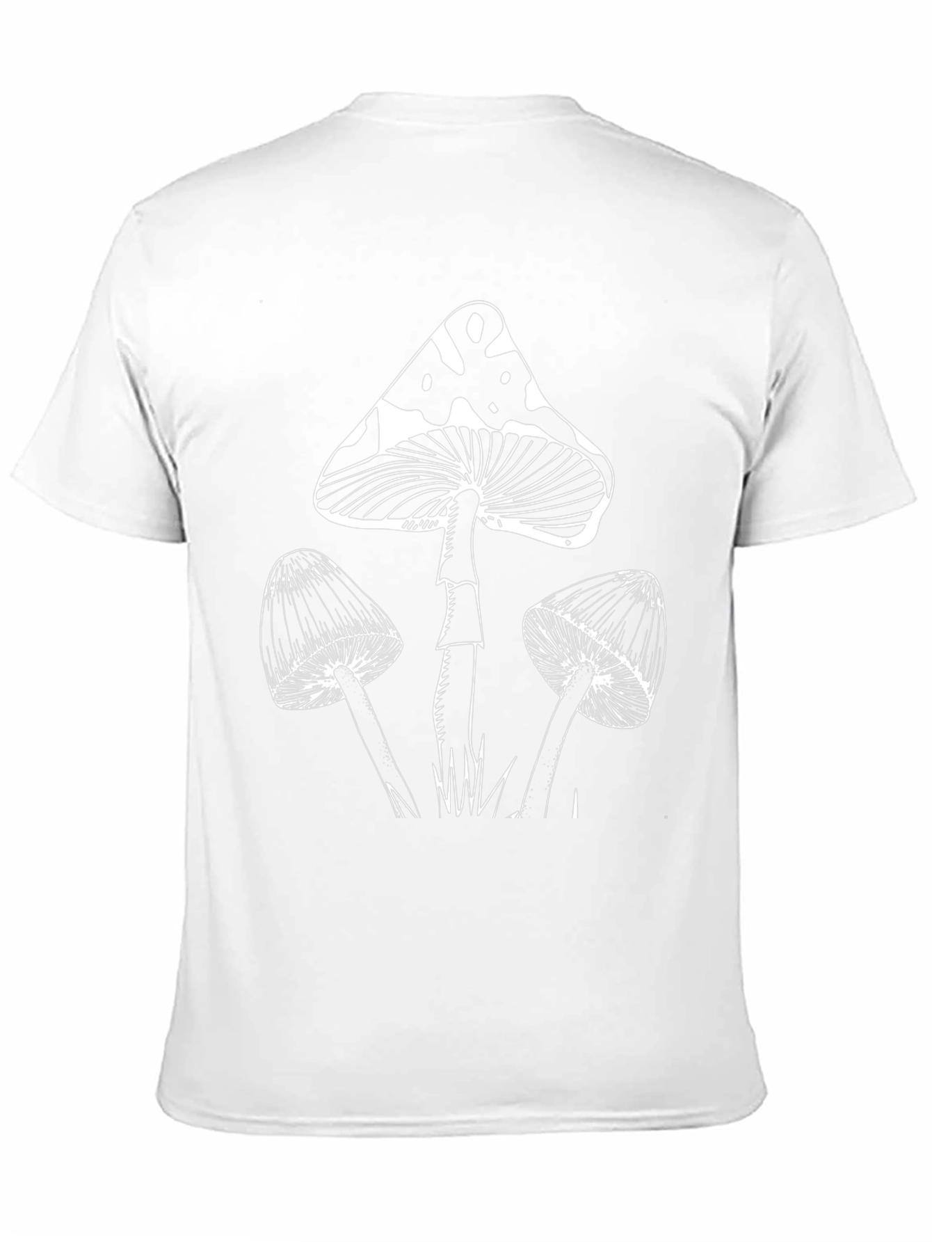 Black Mushroom Graphic Tee - Black Cotton Blend view 11