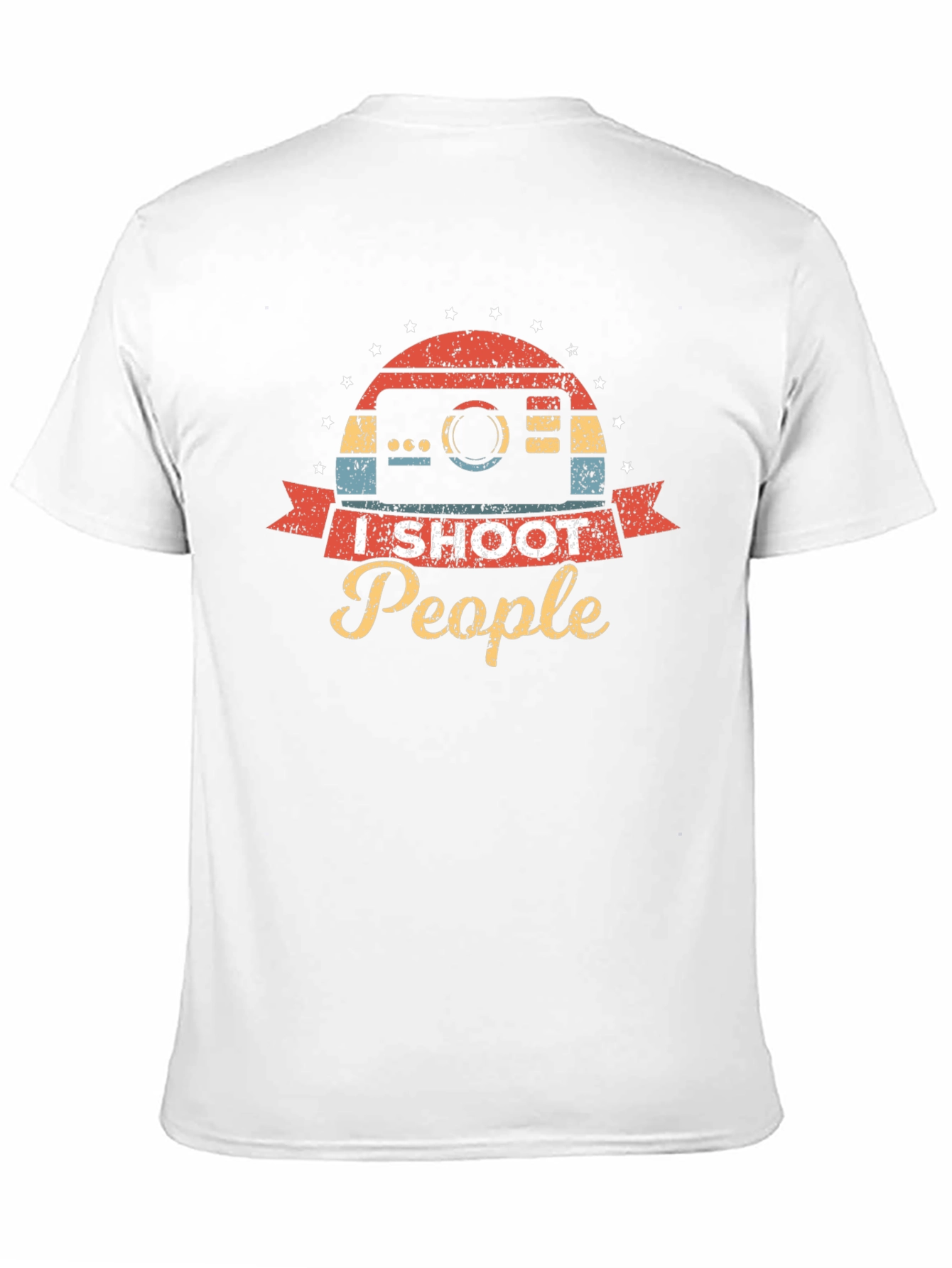Black I Shoot People Camera Graphic Tee view 11