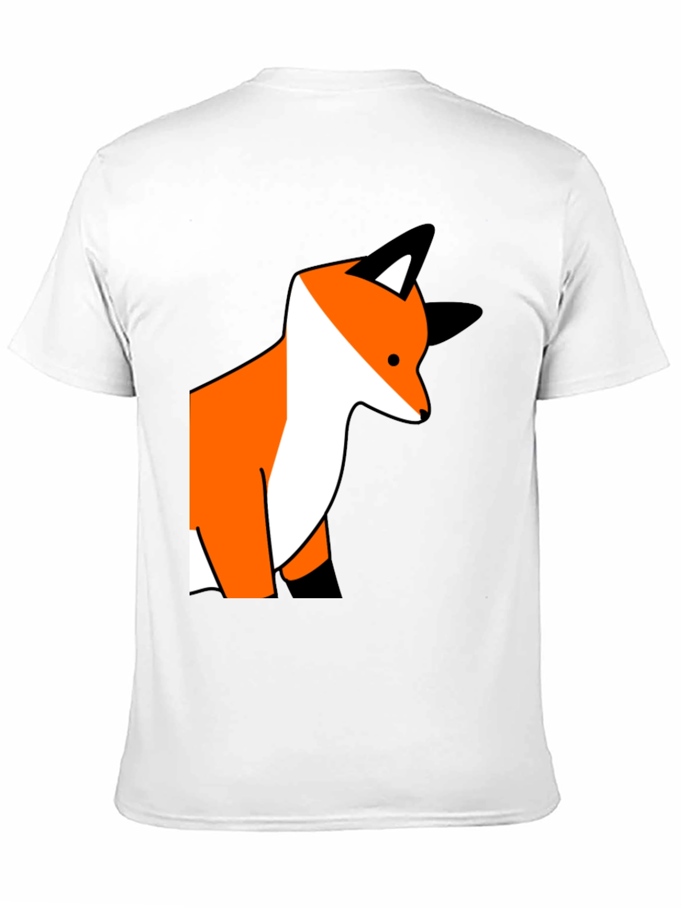 Black Fox Graphic Print Black T-Shirt view 11