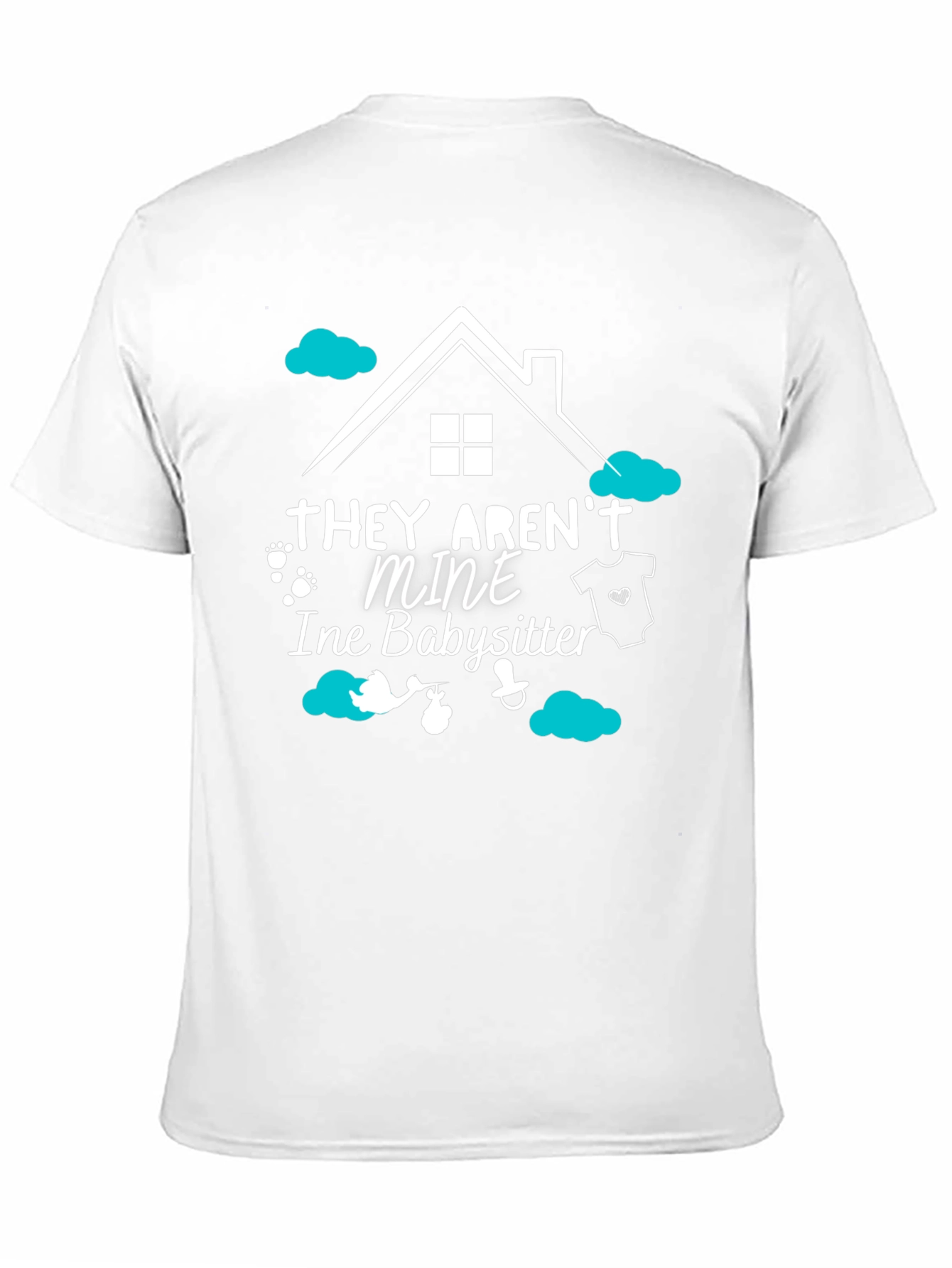 Black Babysitter Tee: "They Aren't Mine" view 11