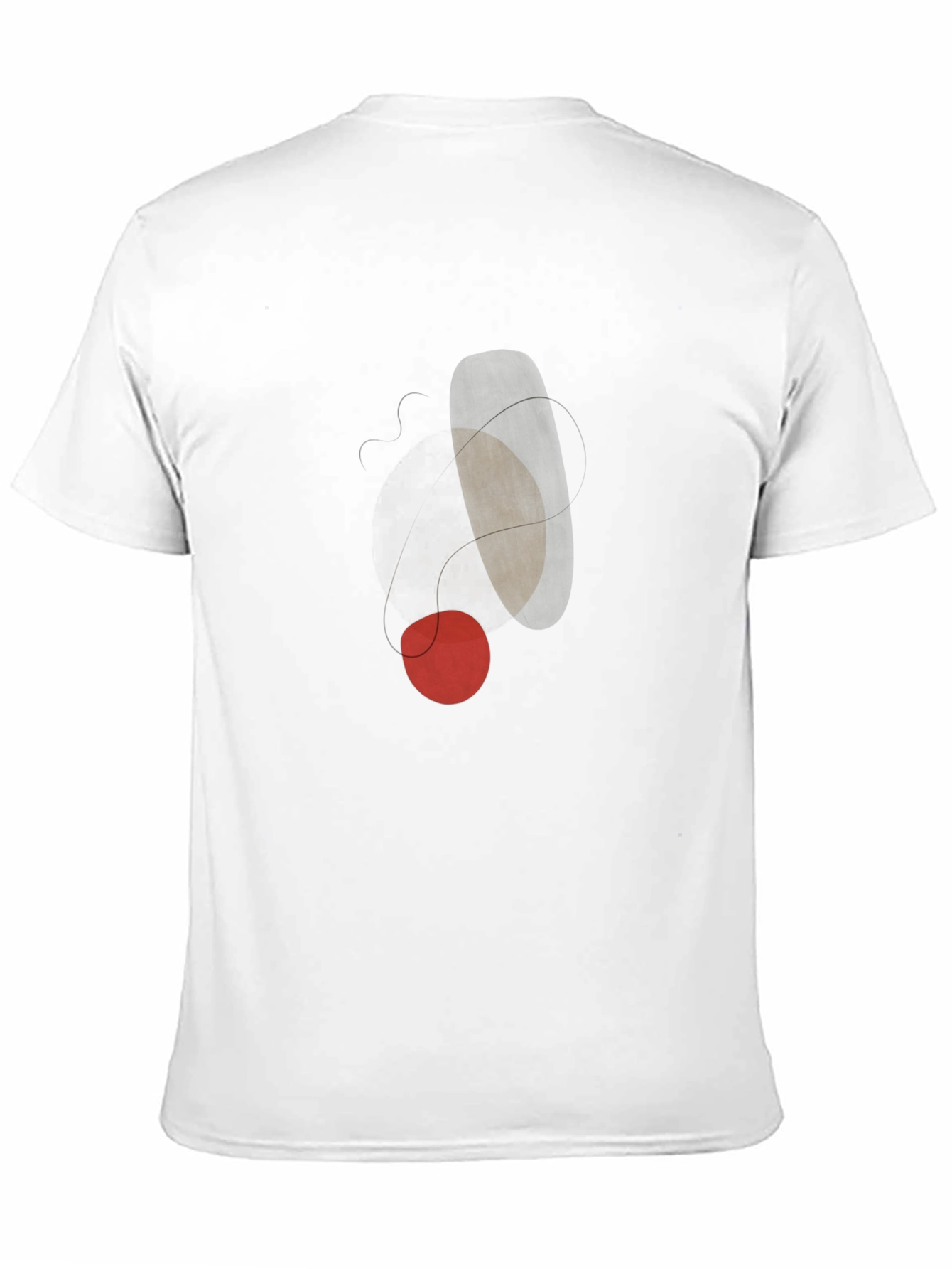 Black Abstract Art Graphic T-Shirt - Modern Casual Tee view 11