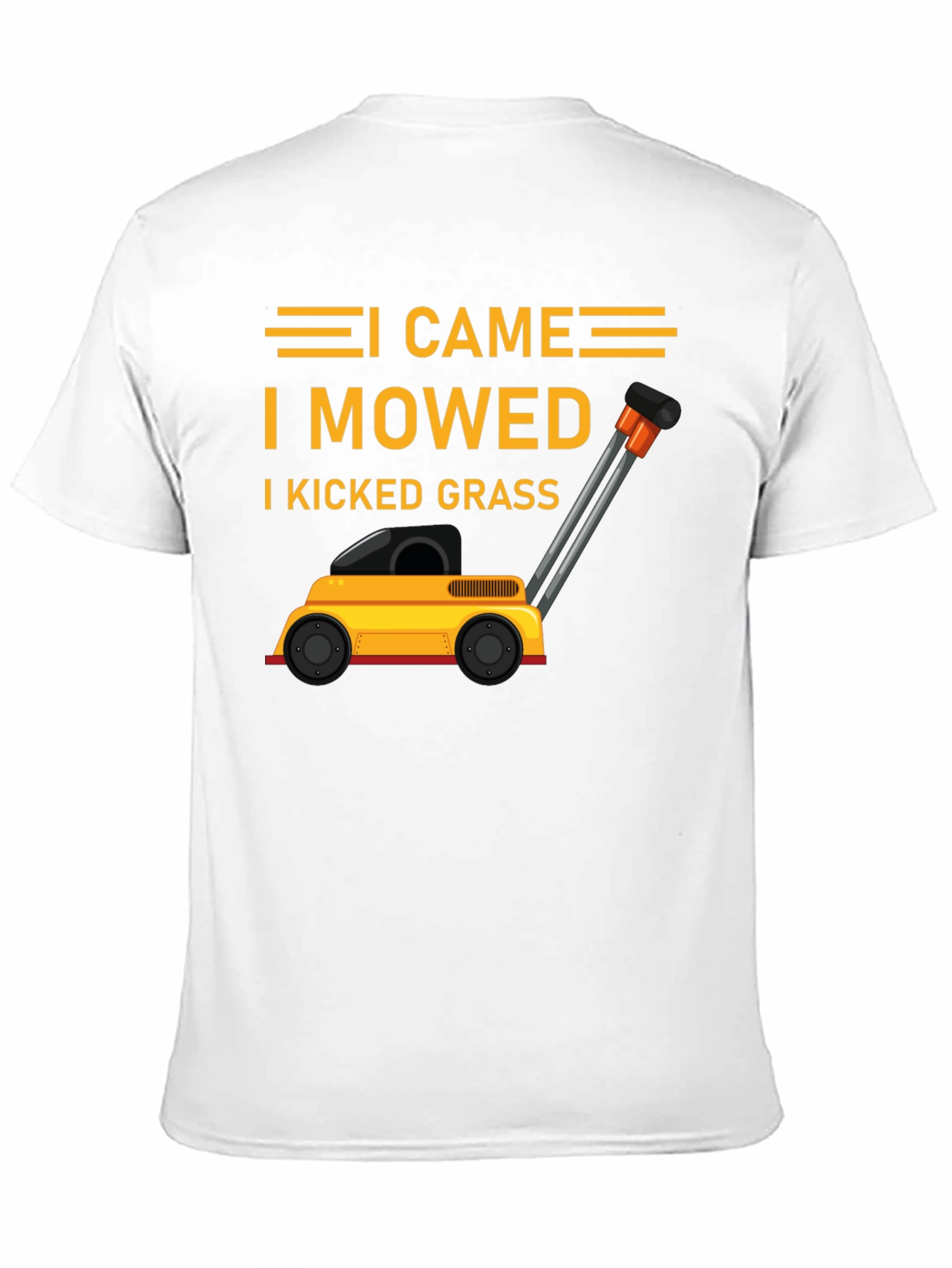 Black I Came I Mowed I Kicked Grass T-Shirt view 11