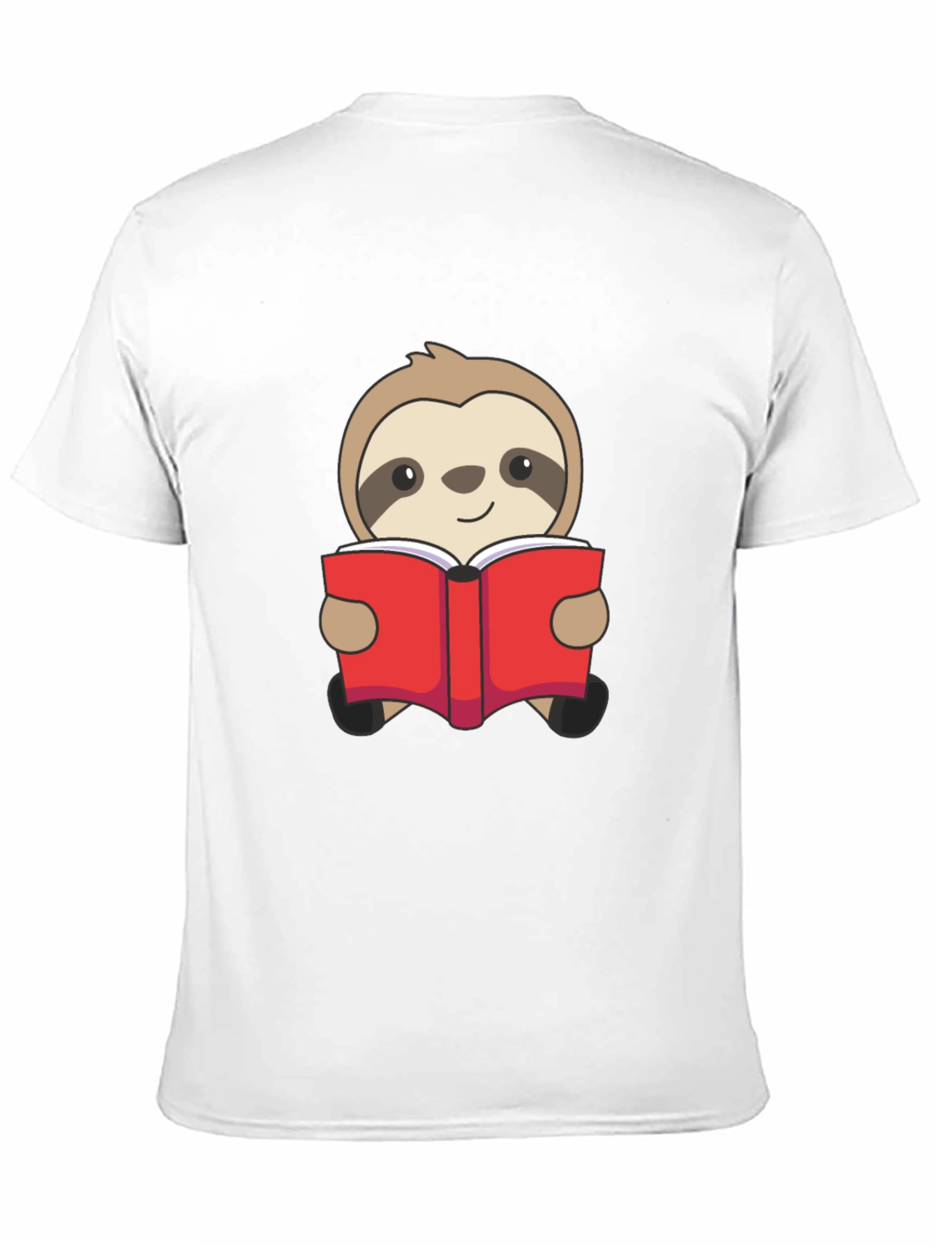 Black Sloth Reading Book Graphic T-Shirt - Black view 11