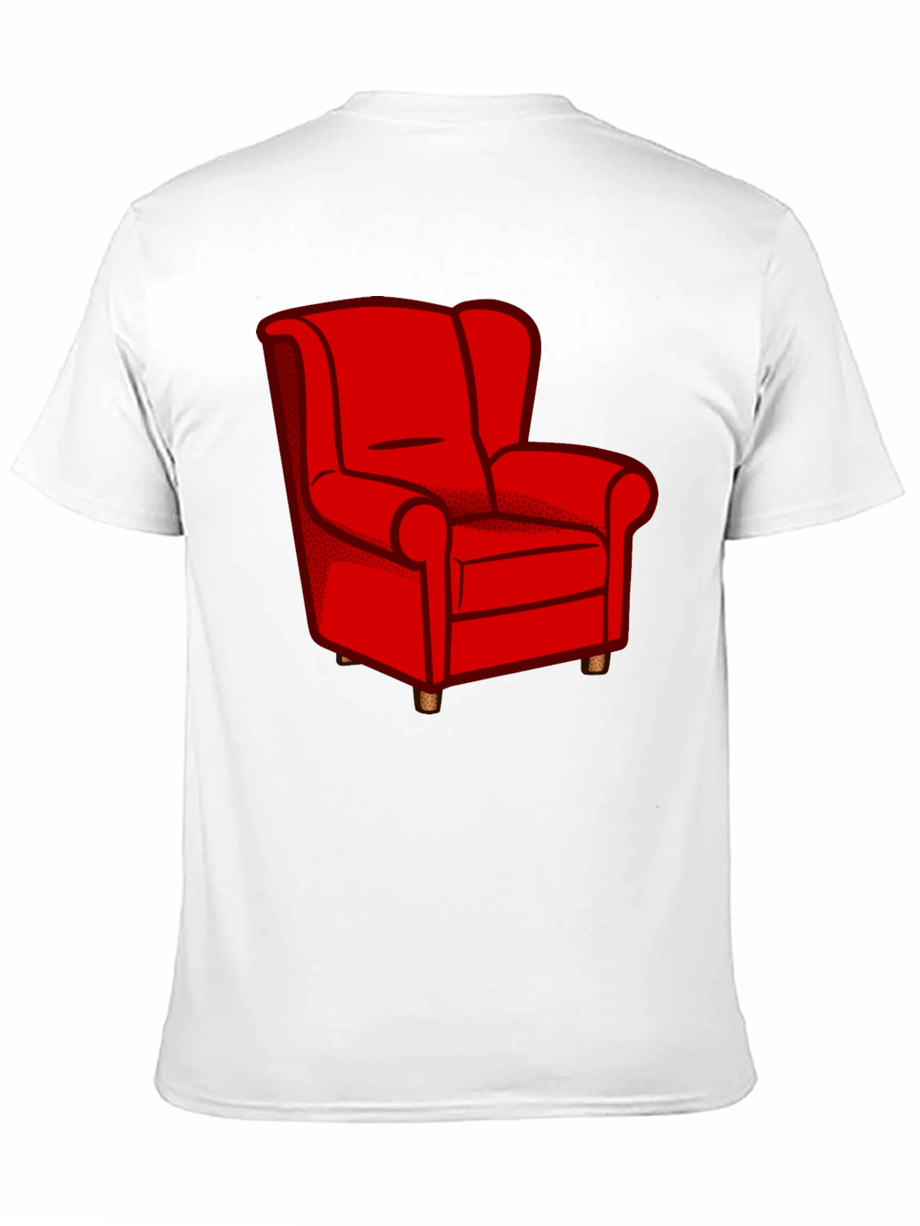 Red Armchair Graphic Tee - Comfortable Style - 11