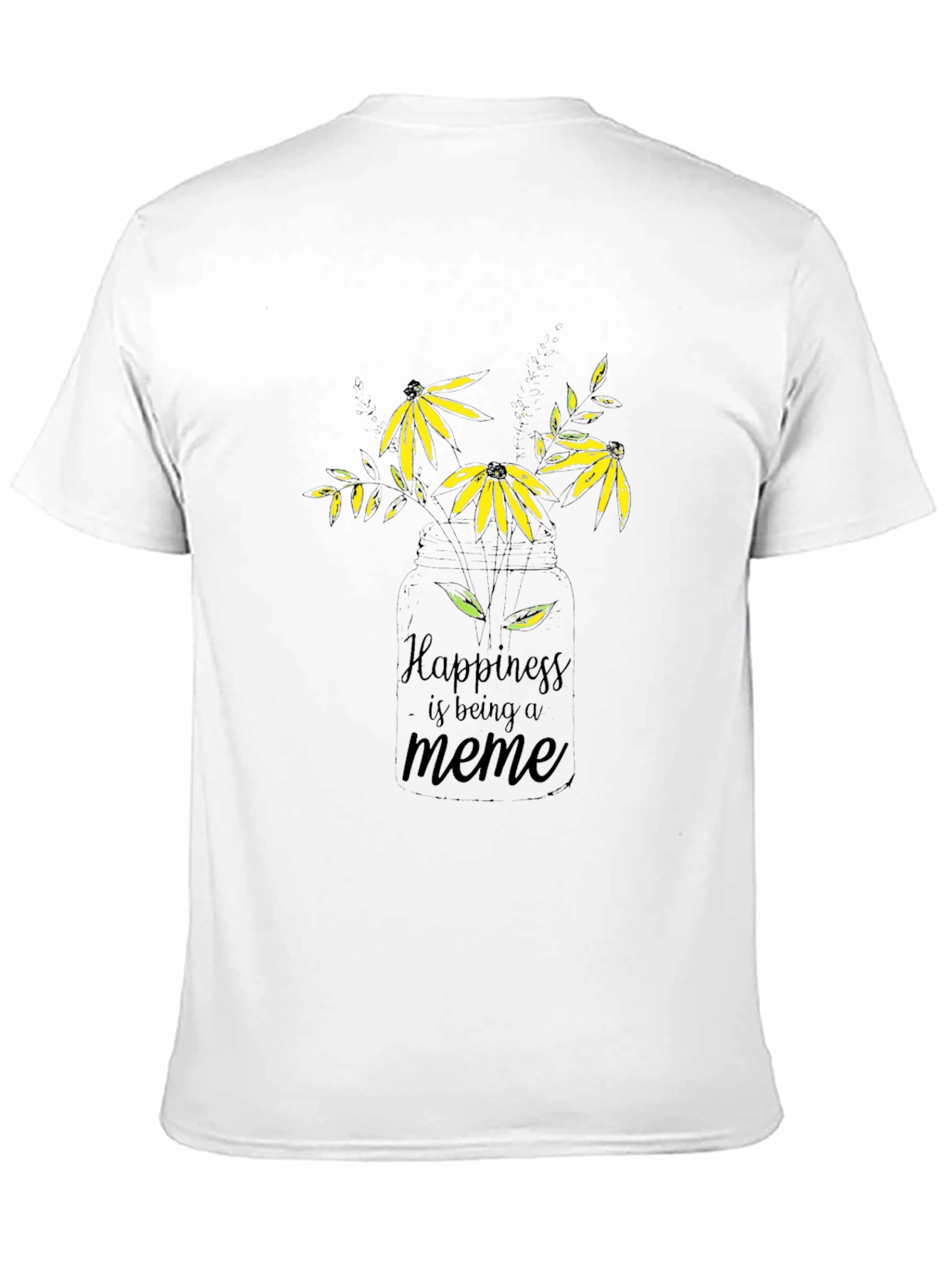Black Happiness is Being a Meme Black Graphic Tee view 11