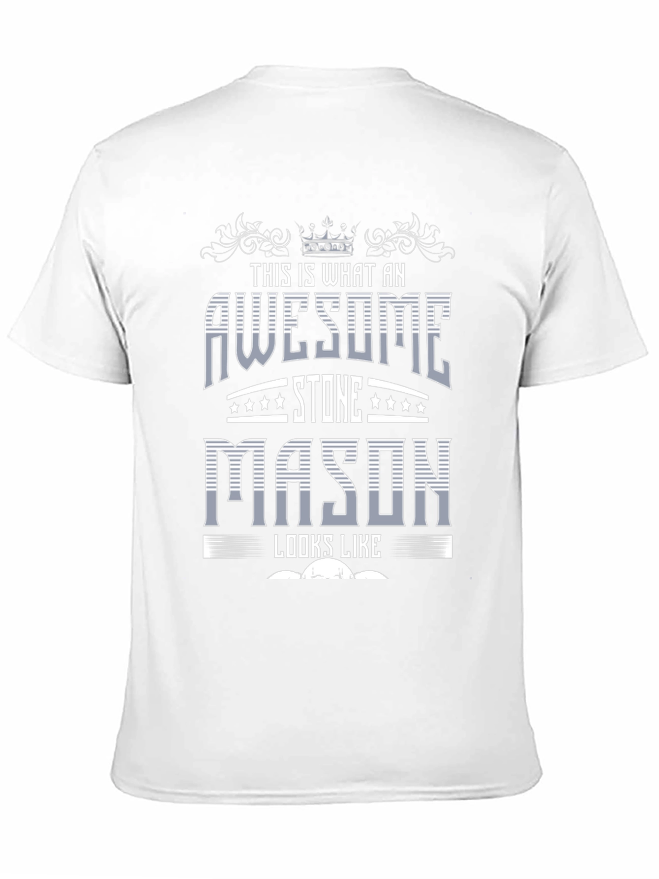 Black Awesome Stone Mason Graphic T-Shirt view 11