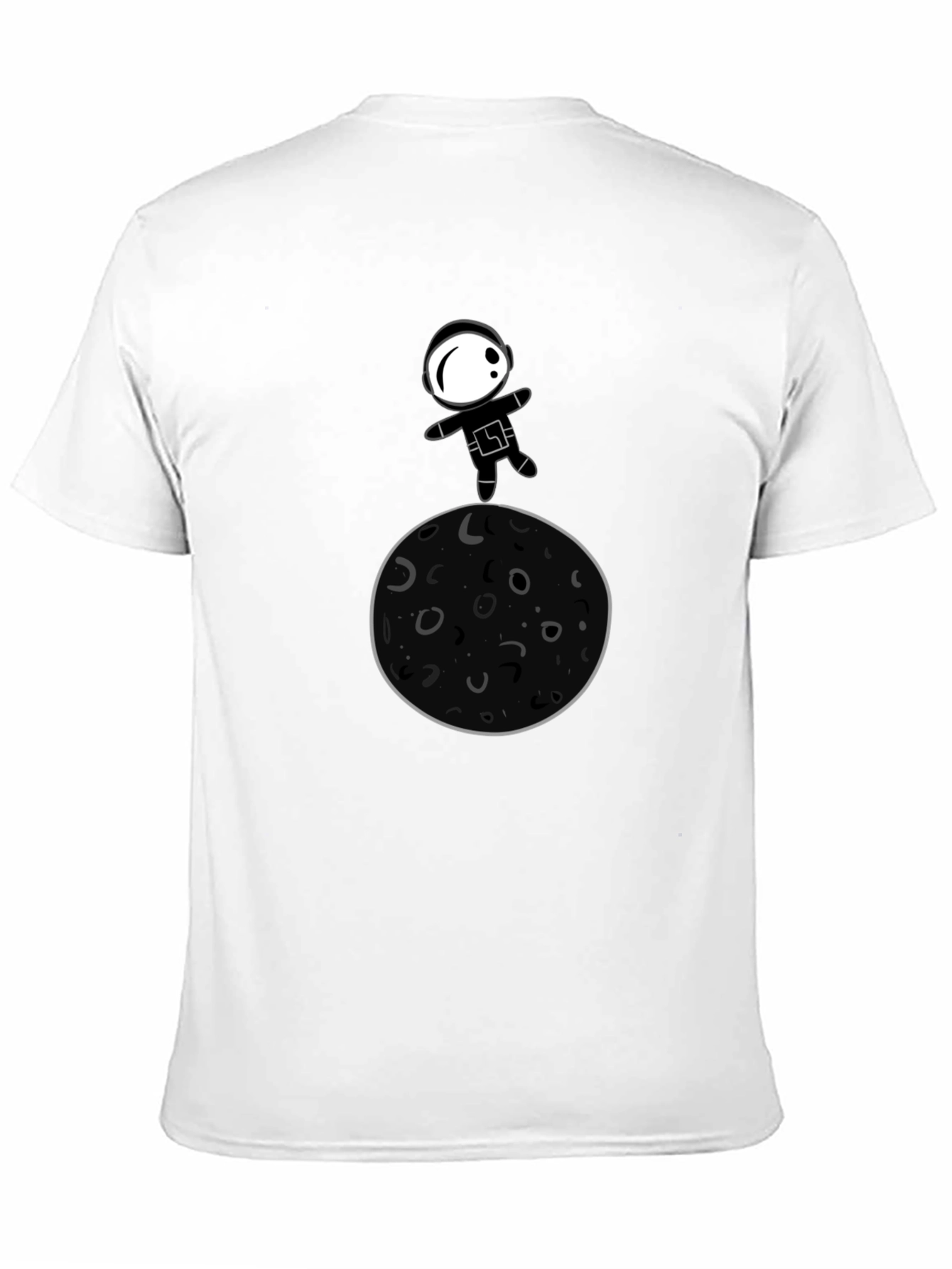 Black Astronaut Moon Landing Graphic T-Shirt view 11