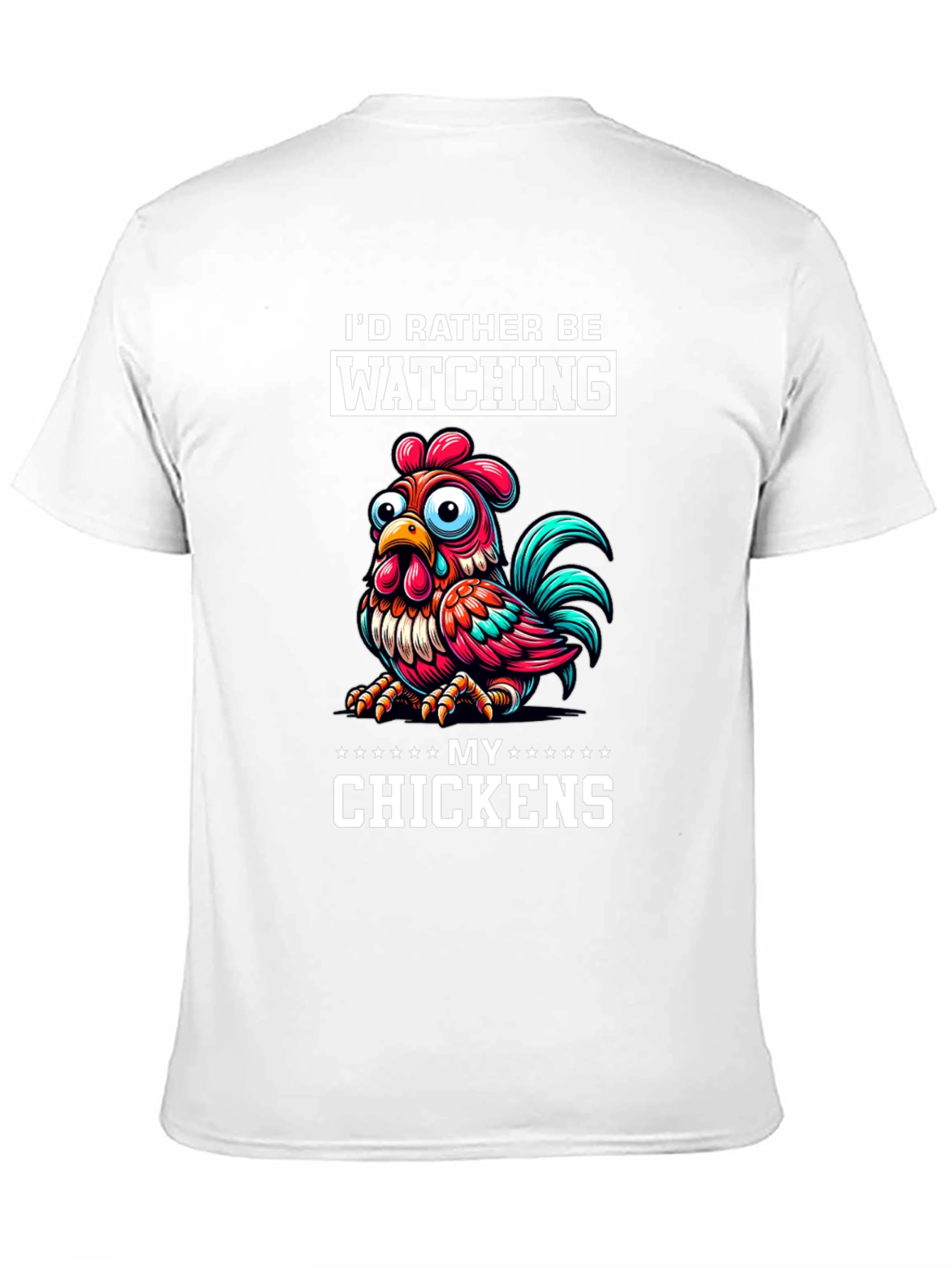 Black Funny Chicken Lover T-Shirt view 11