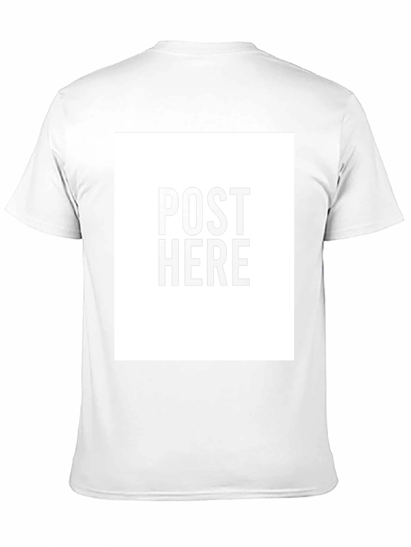 Black Black Tee: Post Here Graphic Print, Casual Wear view 11