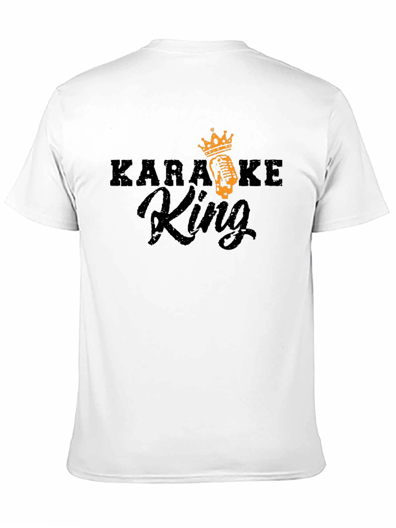 Black Karaoke King Black T-Shirt - Sing Your Heart Out! view 11