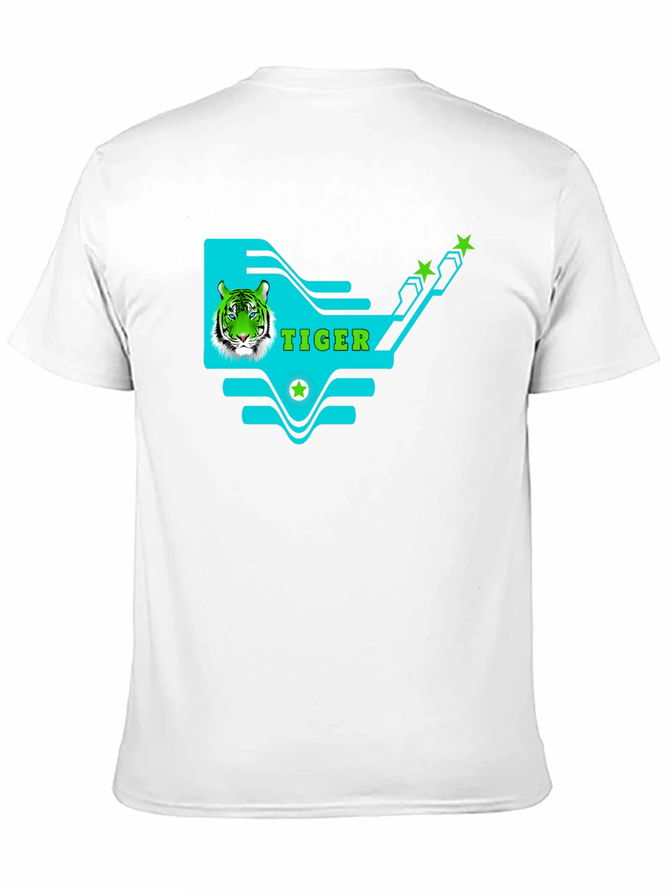 Black Tiger Graphic Print T-Shirt - Black view 11