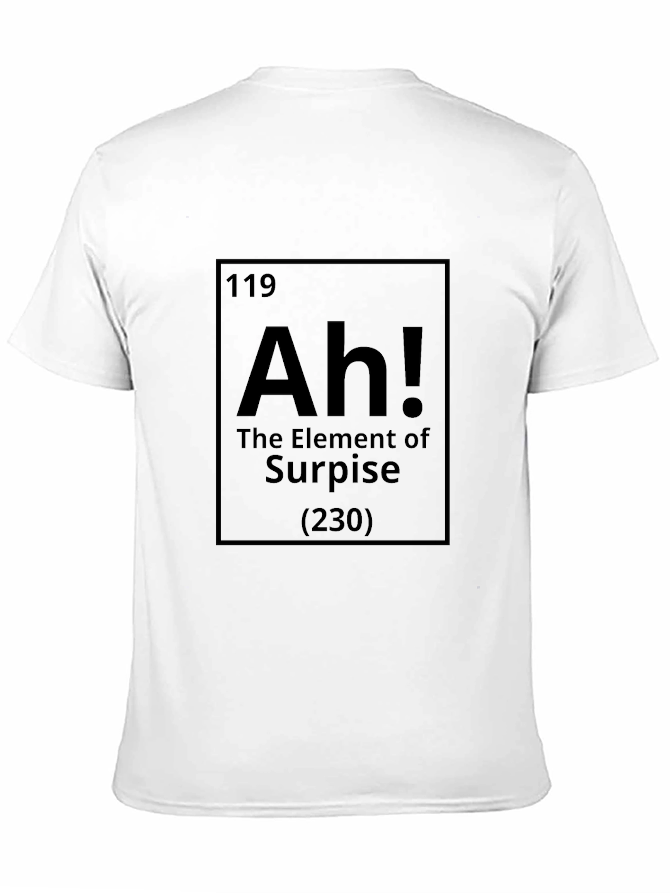 Black Funny Science 'Ah!' Element T-Shirt view 11
