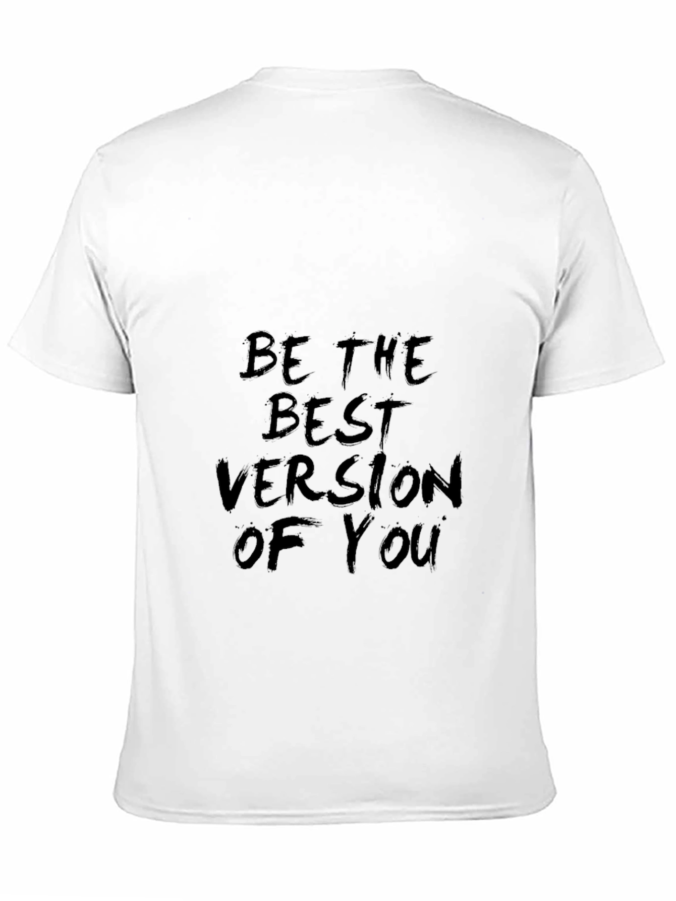Black Inspirational 'Be the Best Version of You' Graphic T-Shirt view 11
