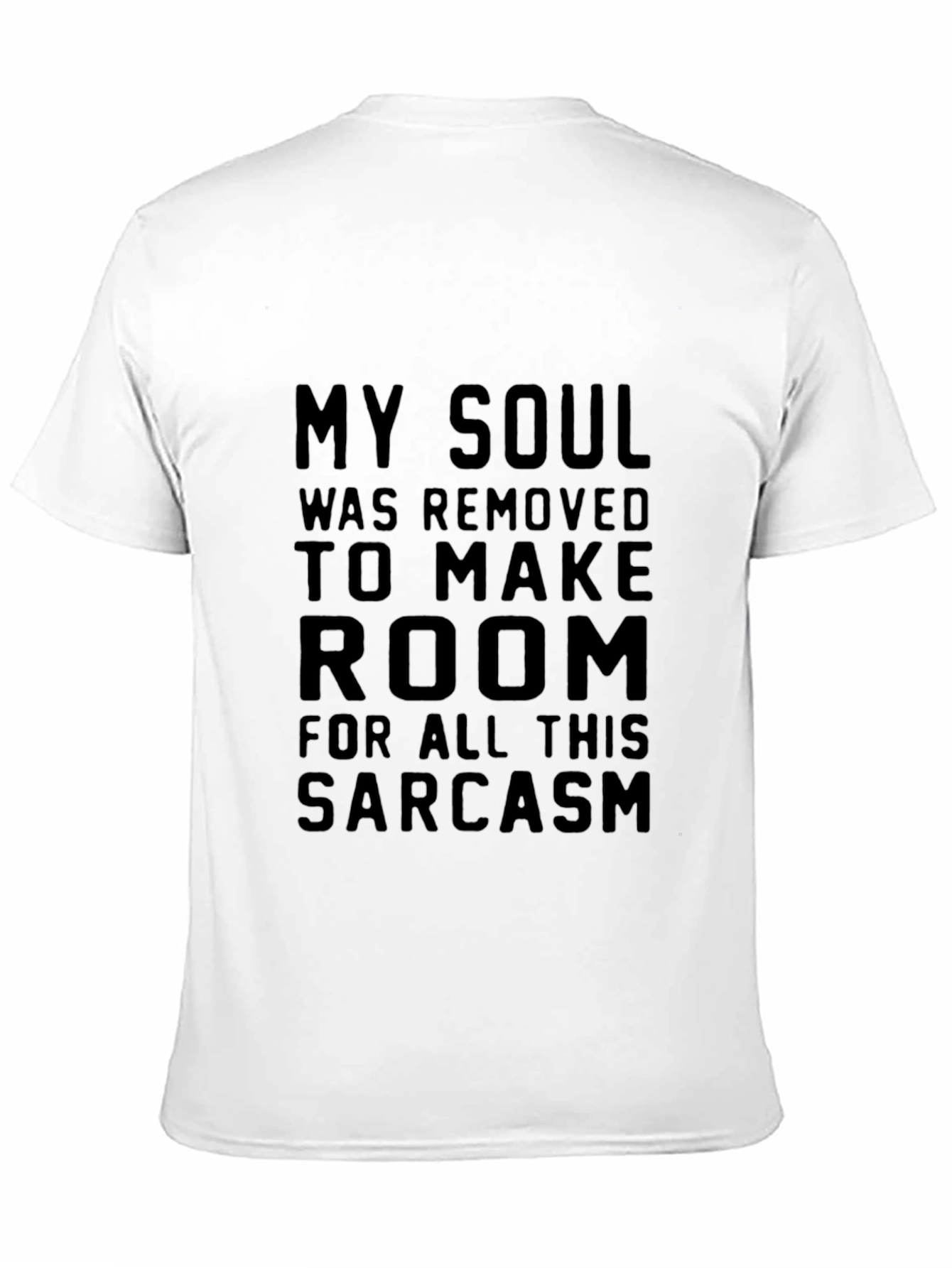 Black Sarcastic Soul Black Graphic T-Shirt view 11