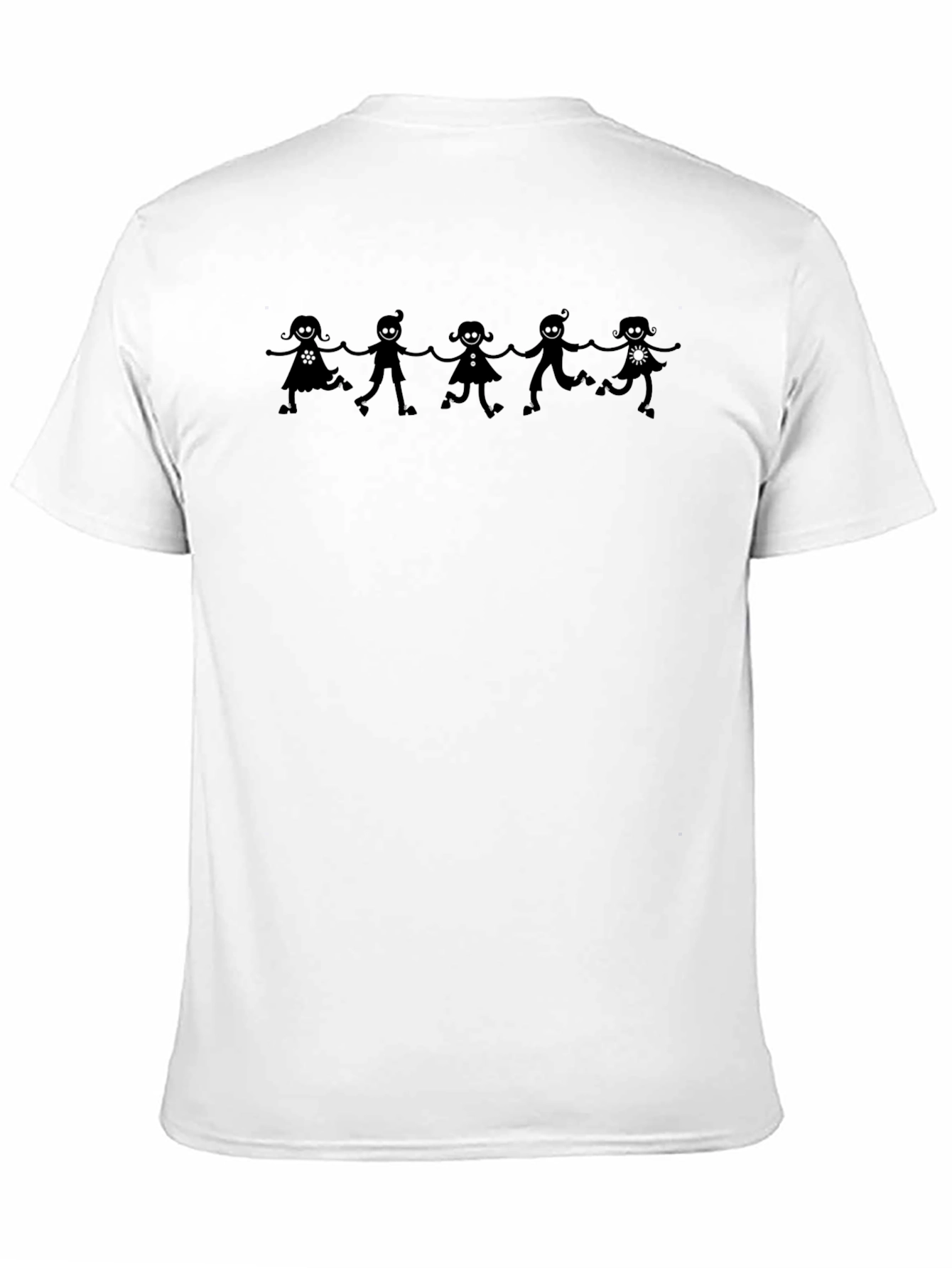 Black Stick Figure Family Black T-Shirt view 11