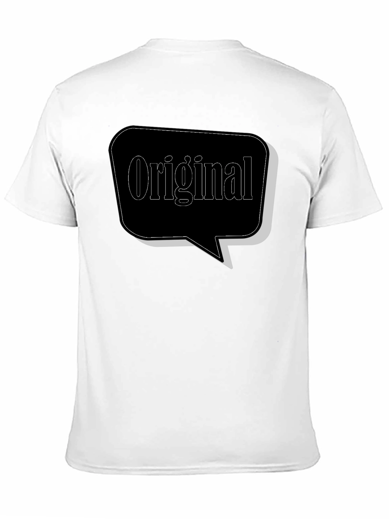 Black Original Graphic Tee - Black Cotton Blend view 11