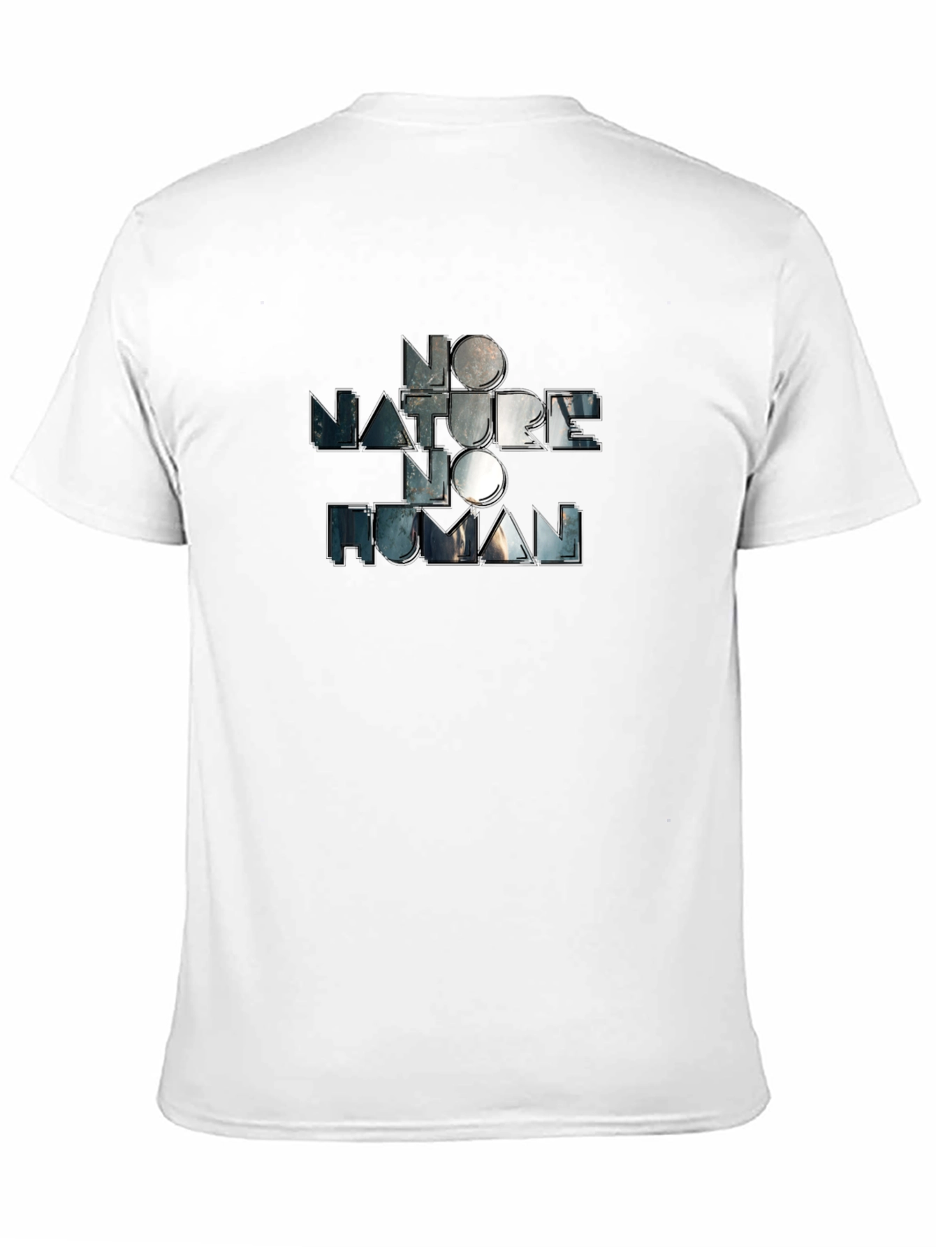 Black No Nature, No Human Graphic Tee - Black view 11