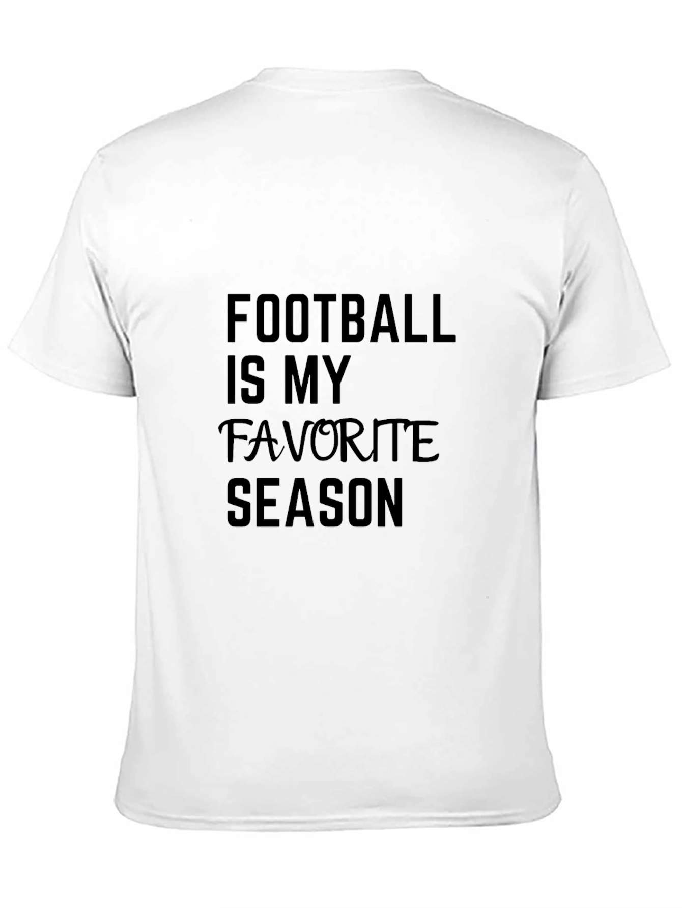 Black Football Is My Favorite Season Black T-Shirt view 11