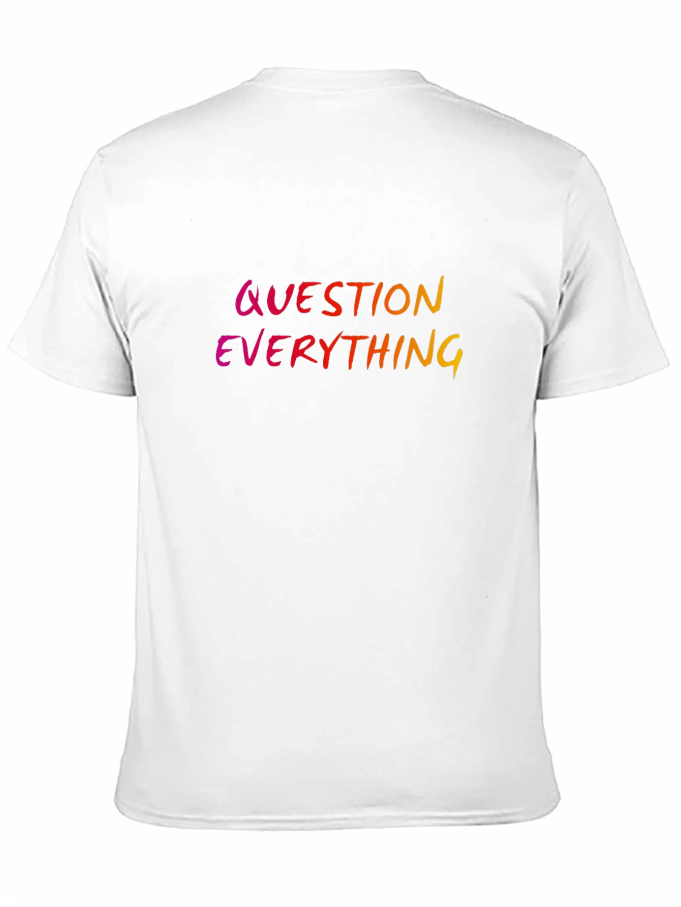 Black Question Everything Graphic Tee - Black view 11