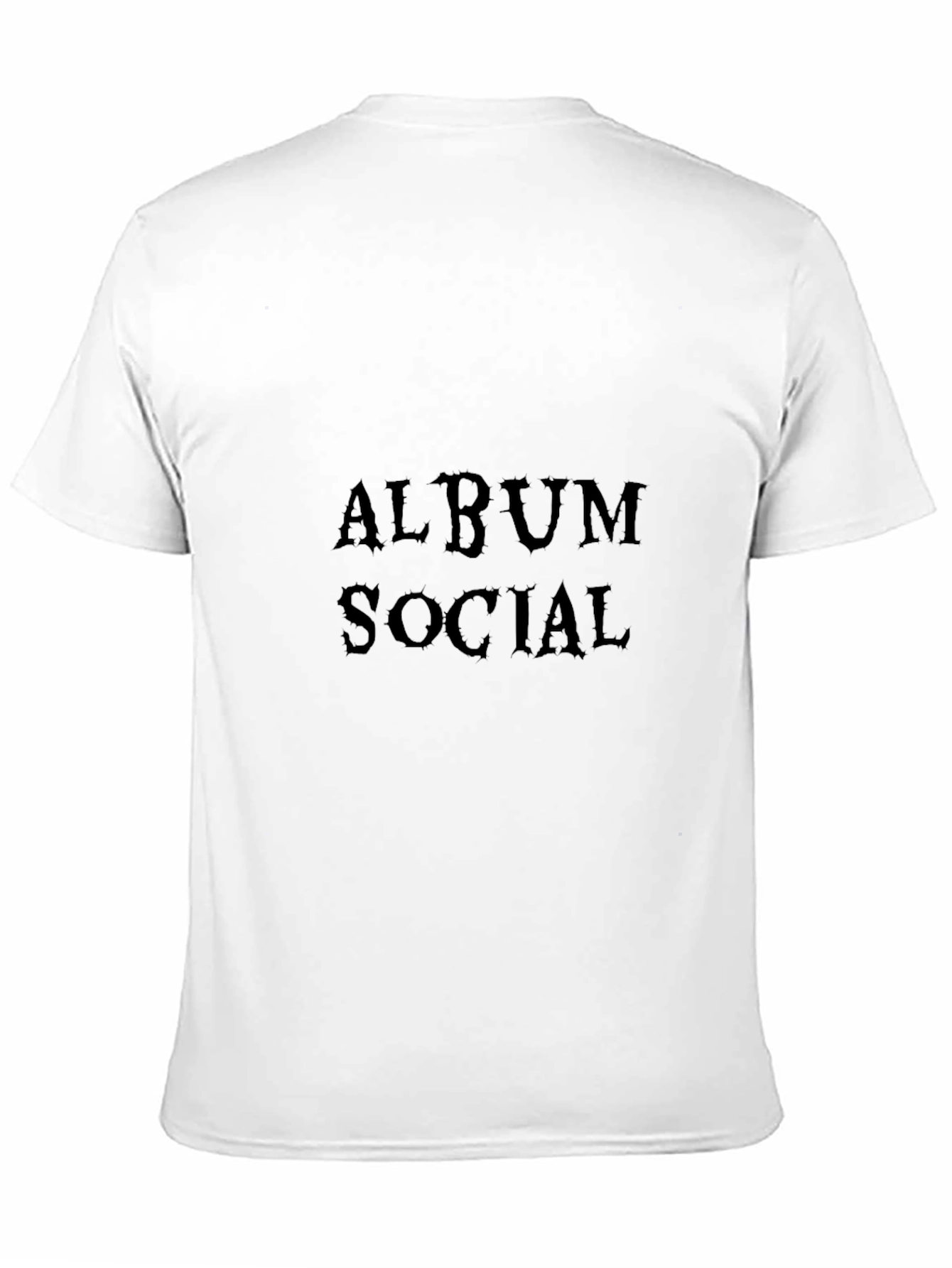Black Album Social Graphic T-Shirt - Classic Black Tee view 11