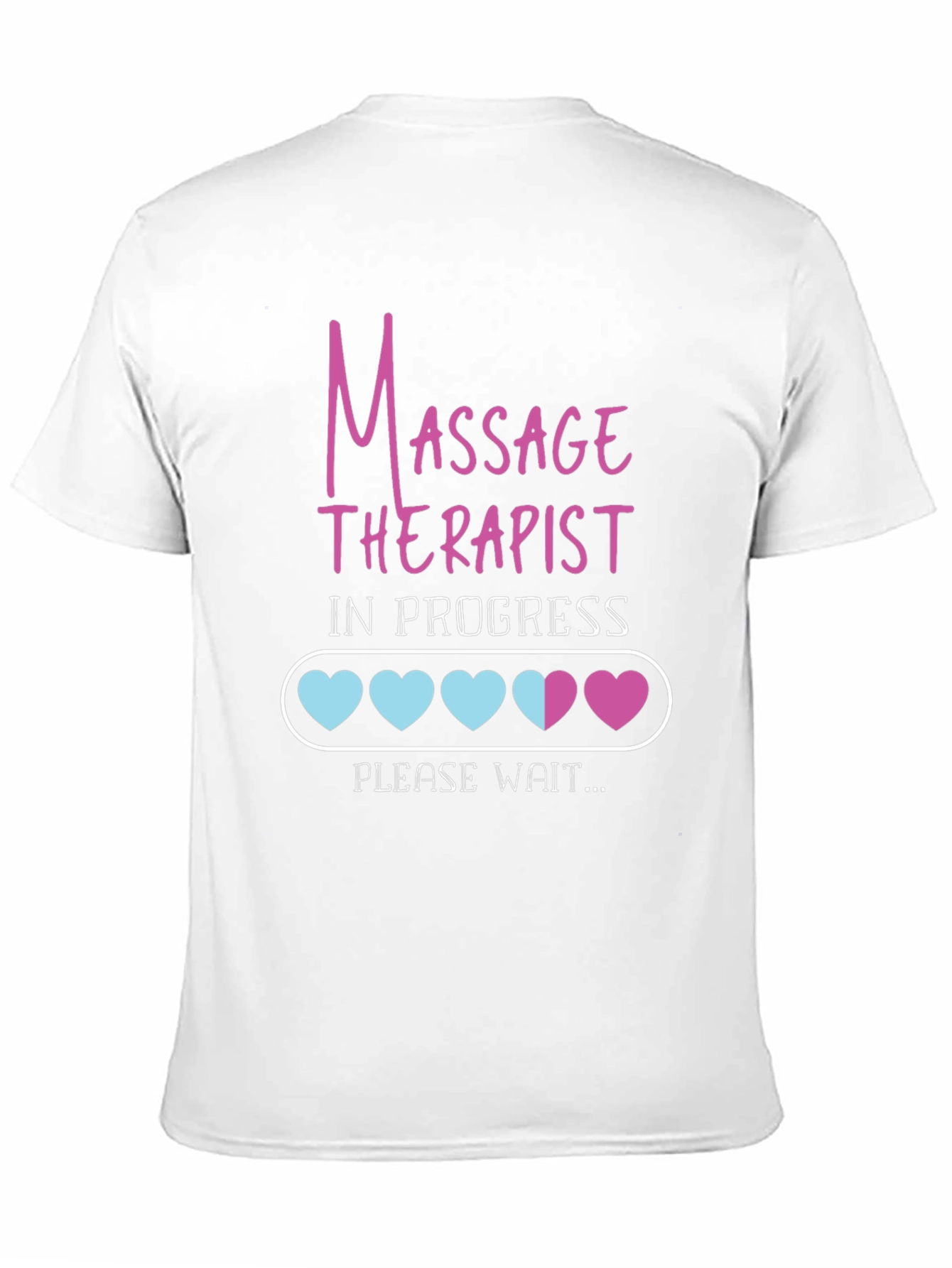 Black Massage Therapist in Progress Tee view 11