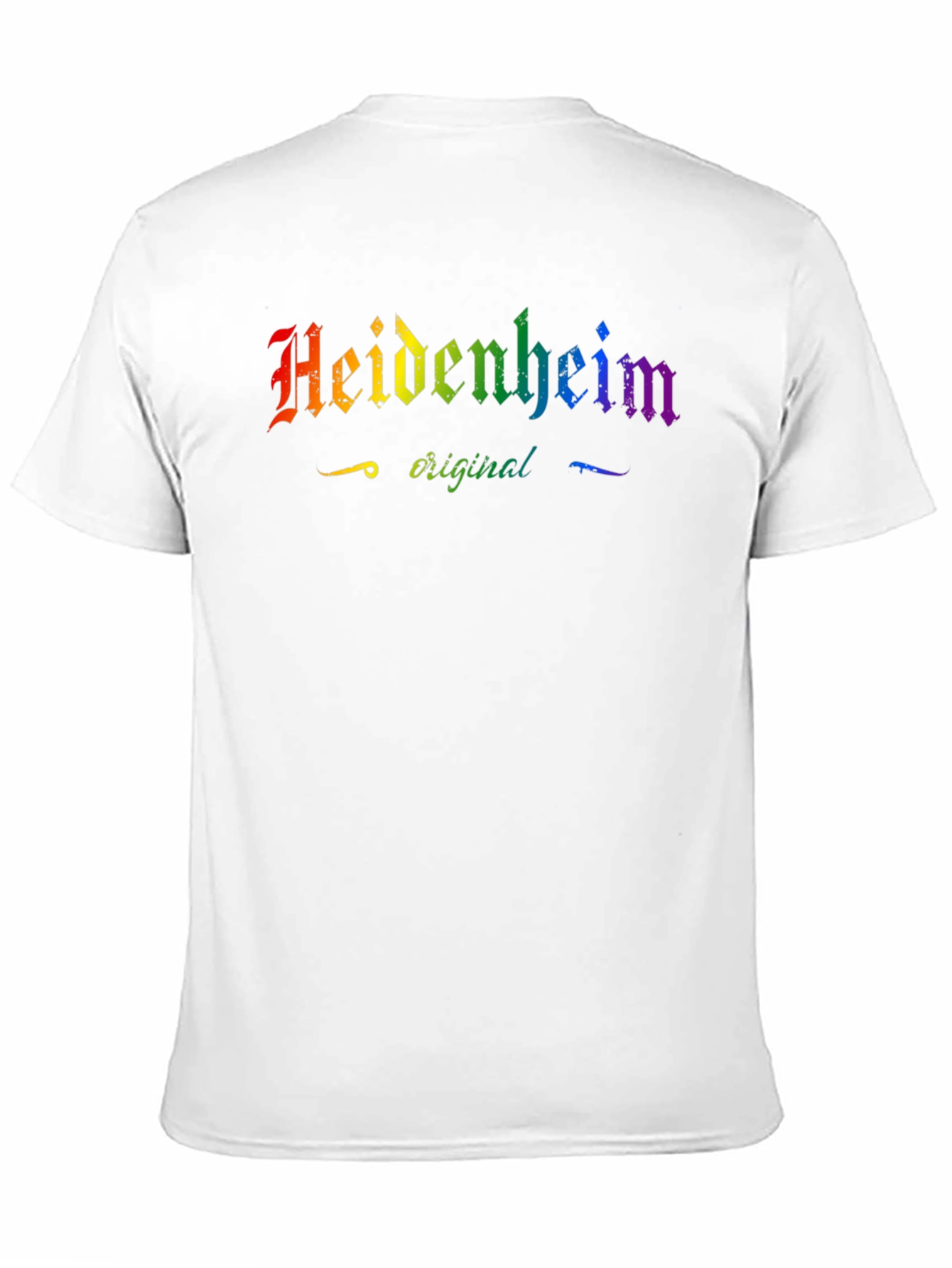 Black Heidenheim Original Rainbow Text Black T-Shirt view 11