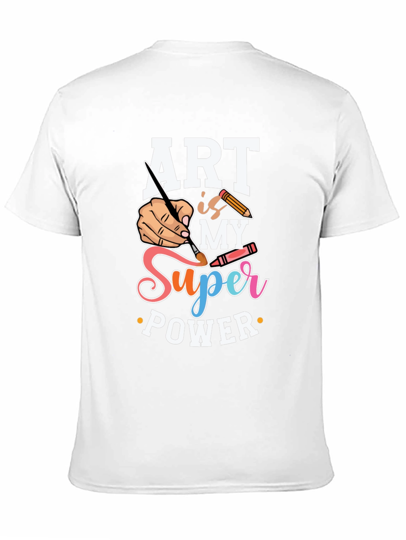 Black Art is My Super Power Graphic Tee - Artist T-Shirt view 11