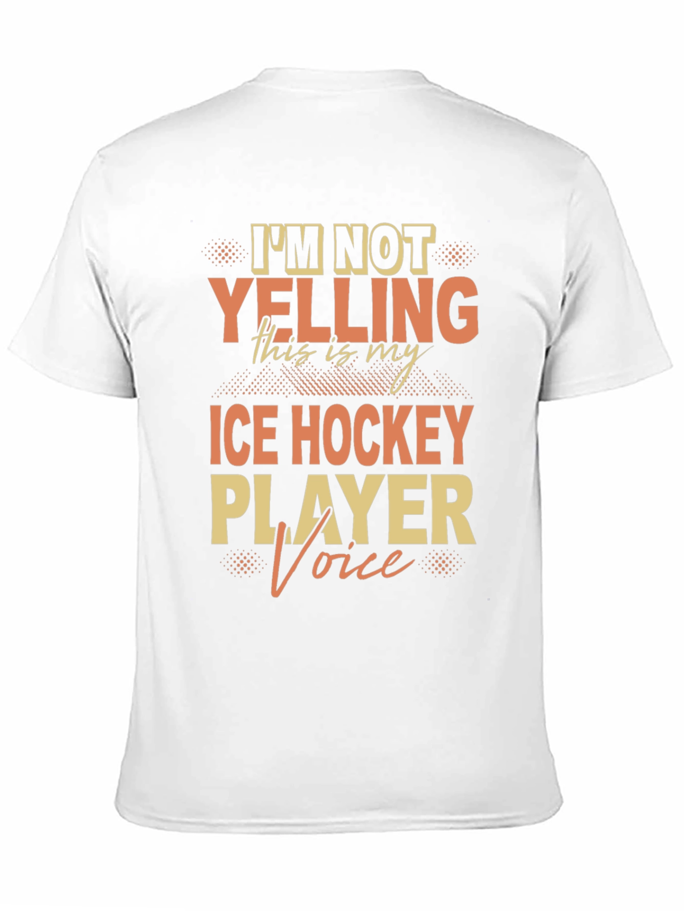 Black Ice Hockey Player Voice Tee - Novelty Graphic T-Shirt view 11