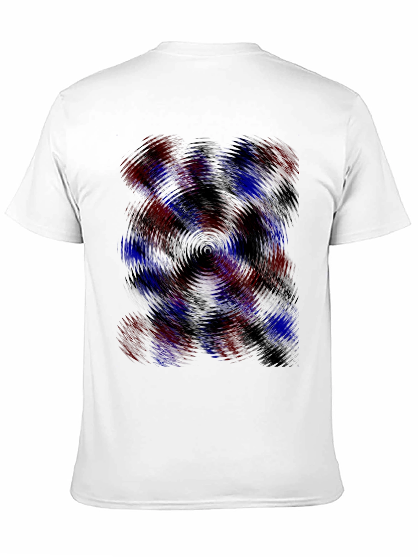 Black Abstract Swirl Graphic Tee - Black view 11