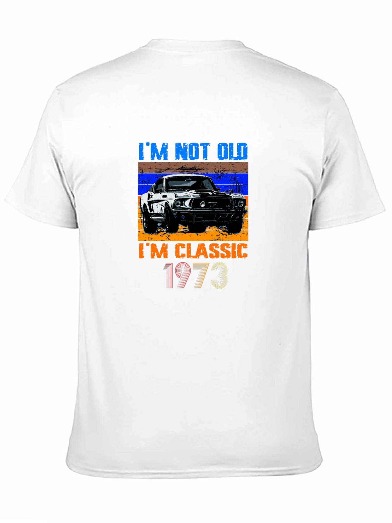 Black I'm Not Old, I'm Classic 1973 Black T-Shirt view 11